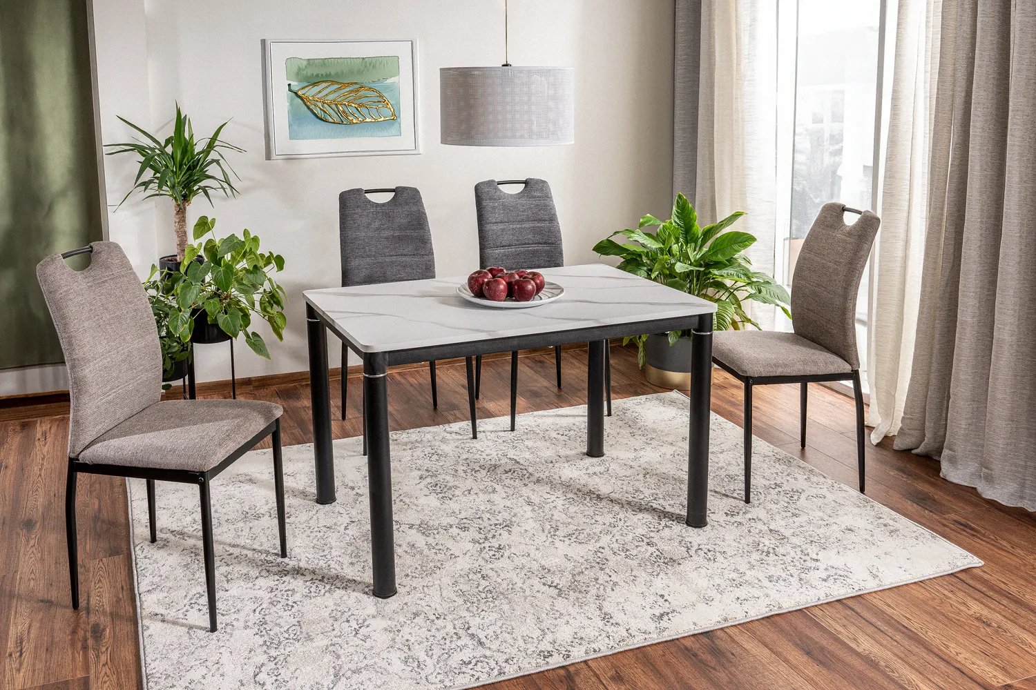 KRZESŁO RIP BREGO CZARNY STELAŻ/ C.SZARY 18 - RIPBRCCSZ