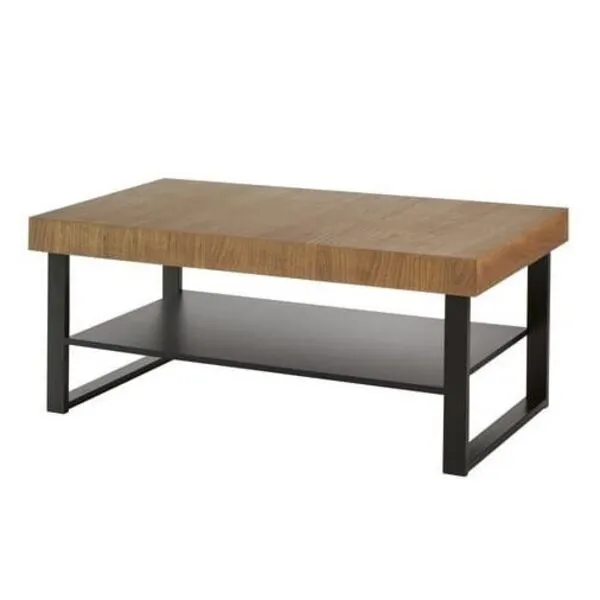 Stolik kawowy PRATTO 41 dąb rustical czarny 110x60x48cm Stolik kawowy PRATTO 41 dąb rustical czarny 110x60x48cm