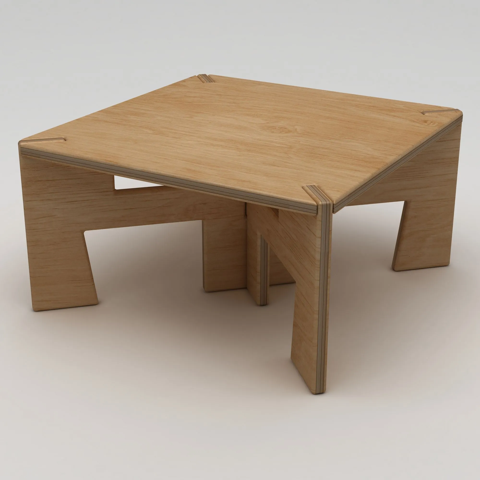 drewniany stół, stół kwadratowy, meble drewniane, naturalny kolor, design skandynawski