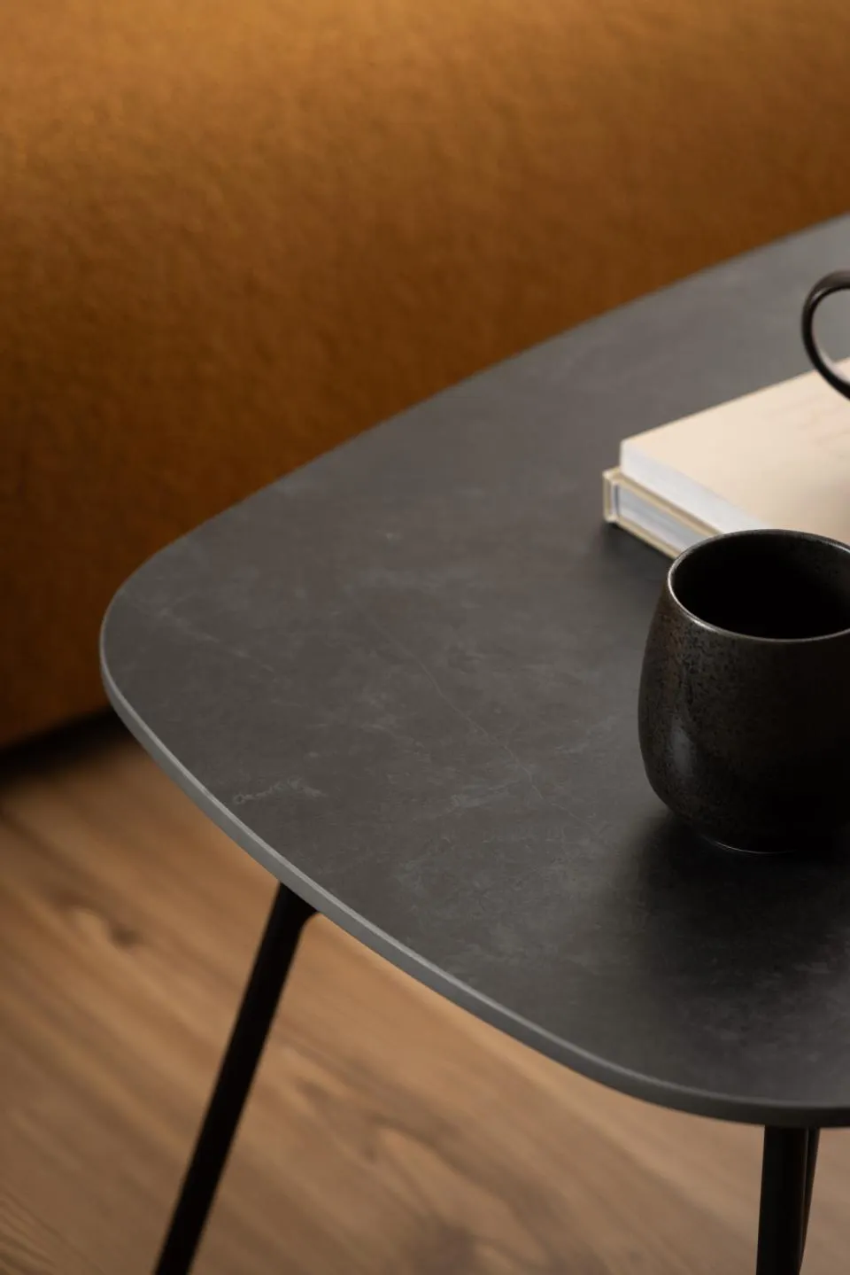 Stolik kawowy CARACAS 120 x 60 cm Czarny - H000023585