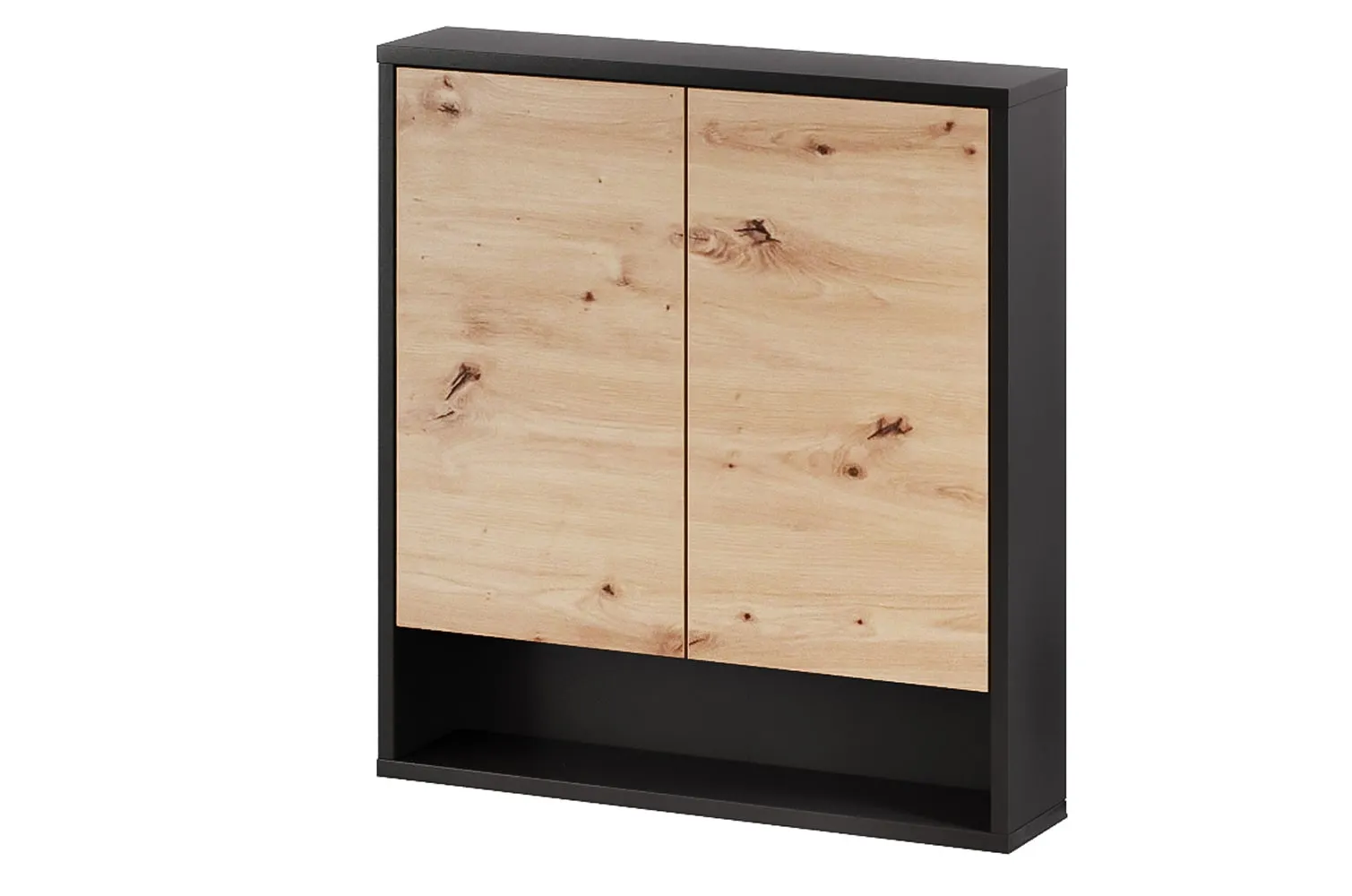 Szafka łazienkowa wisząca MOSSA 80x60 dąb artisan/czarny Meble, Szafa, Szafka, Gabinet