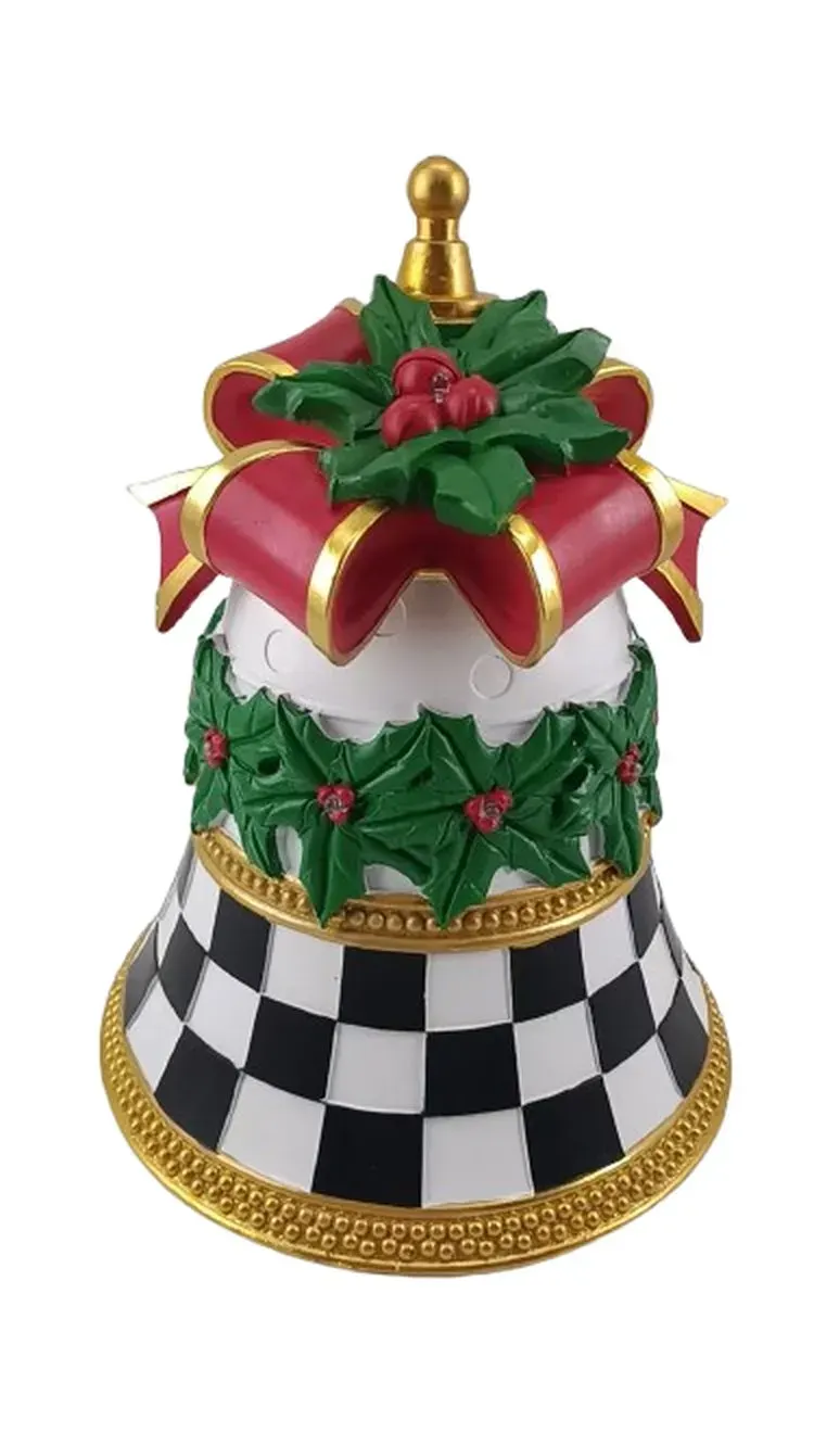 Dzwonek Z KOKARDĄ MAXI LED 1488 wielokolorowy Dzwonek Z KOKARDĄ MAXI LED 1488 wielokolorowy