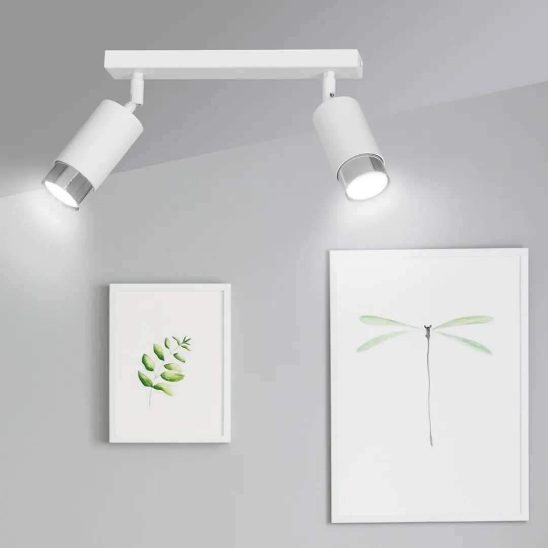 Lampa sufitowa HIRO Biały/Chrom 962/2 - 962/2