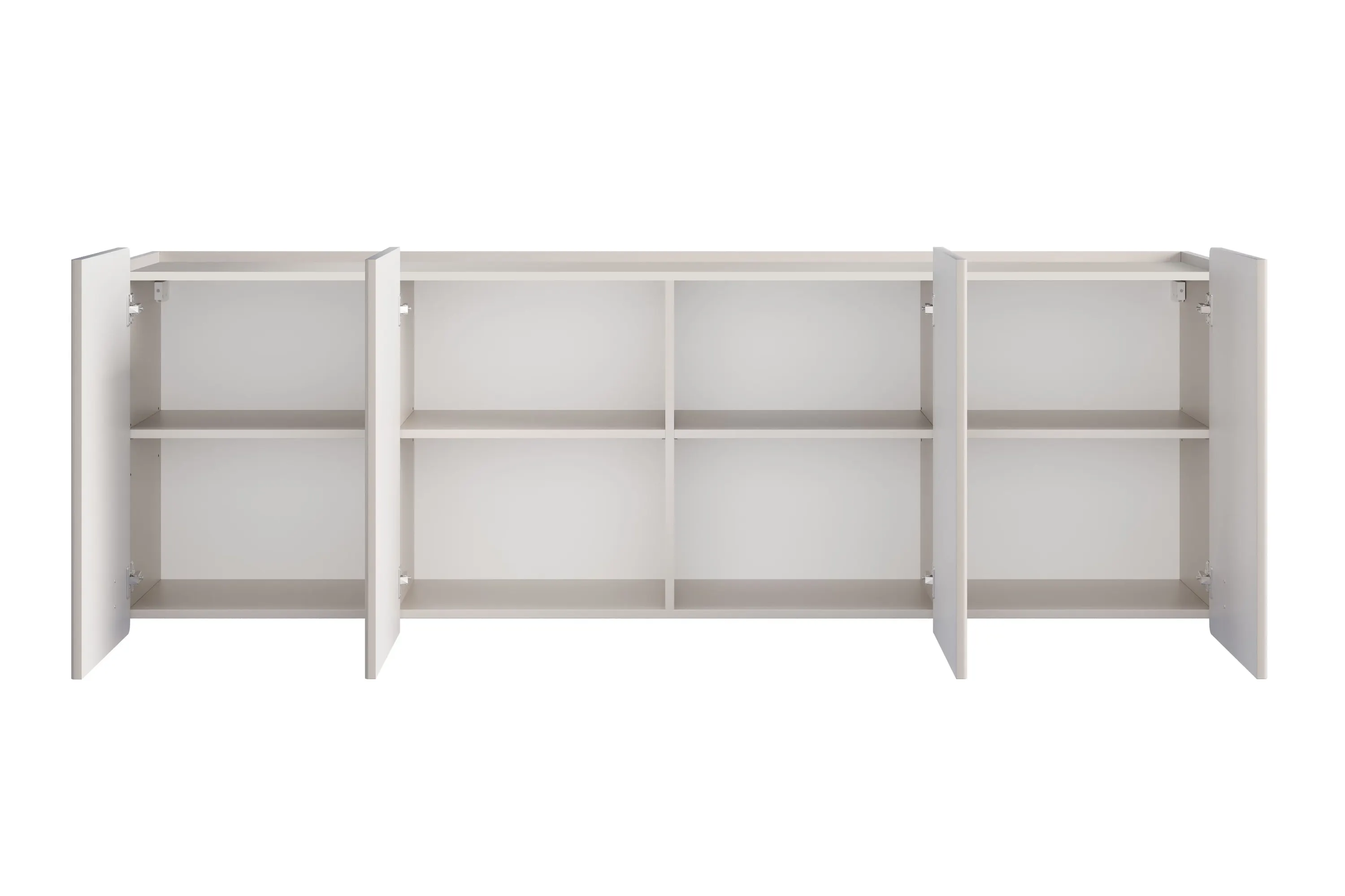 Komoda wisząca 4-drzwiowa MALMI 200cm - kaszmirowy - czarny - B_167020