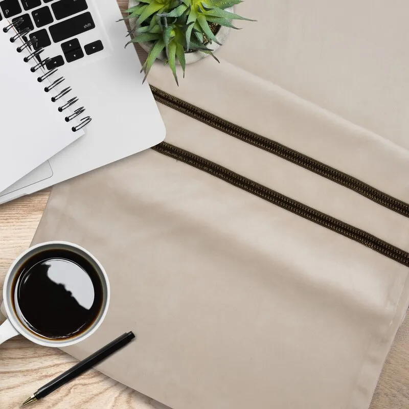 OBRUS GLEN 4 35X220 CM KREMOWY - EU_387742