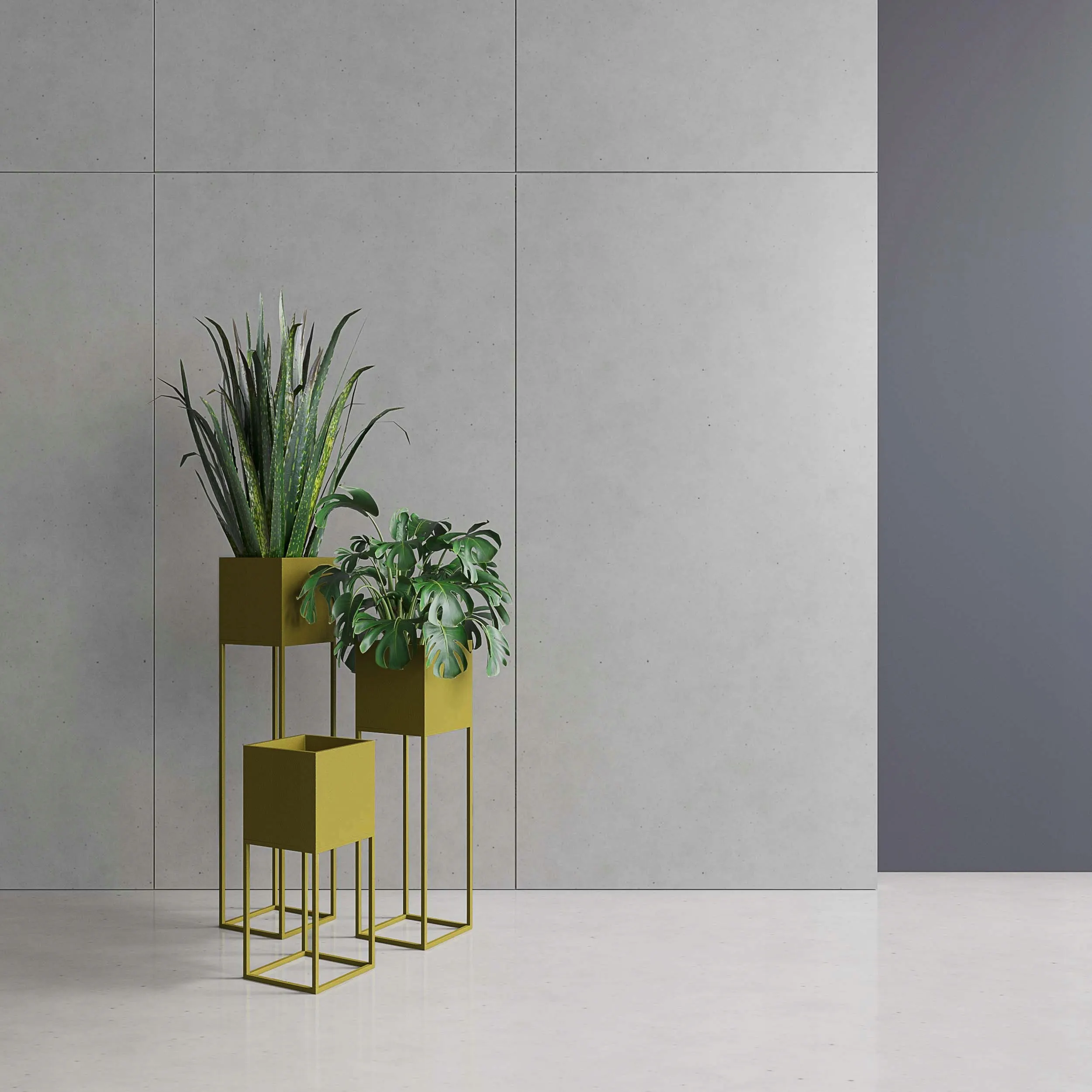 DONICZKA-osłonka na donice metalowa LORIENT S złota - LD_TZ000067