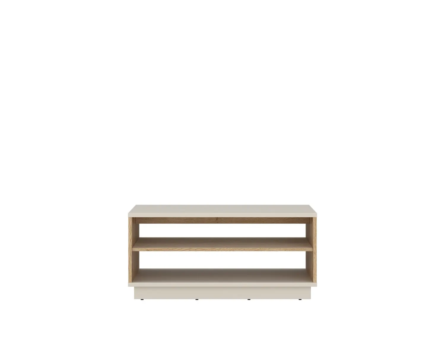 Stolik kawowy z półkami MOSANO 65x102 kaszmir/dąb cremona - 6000000021306