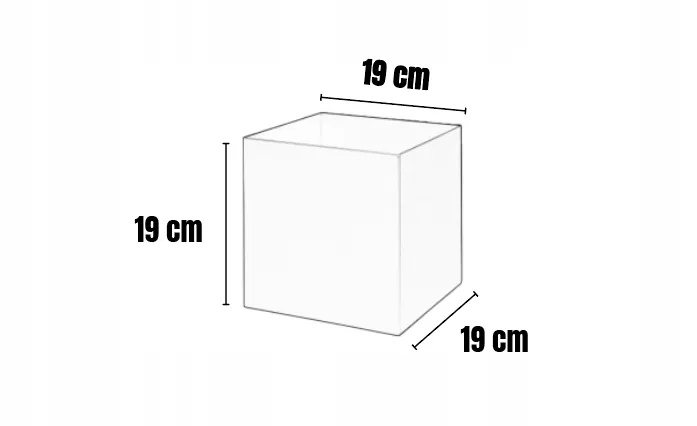 DONICZKA-osłonka na donice metalowa VANNES S czarna - LD_TZ000111