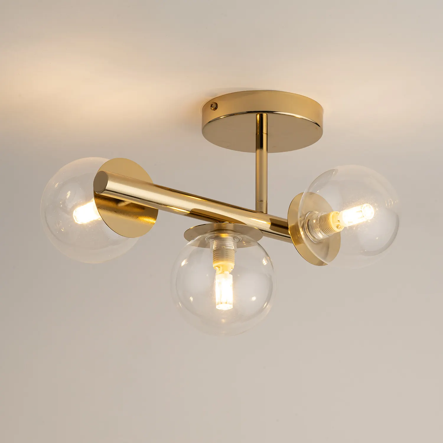 Lampa sufitowa/plafon AVOLA 3 złoty - SI_40802