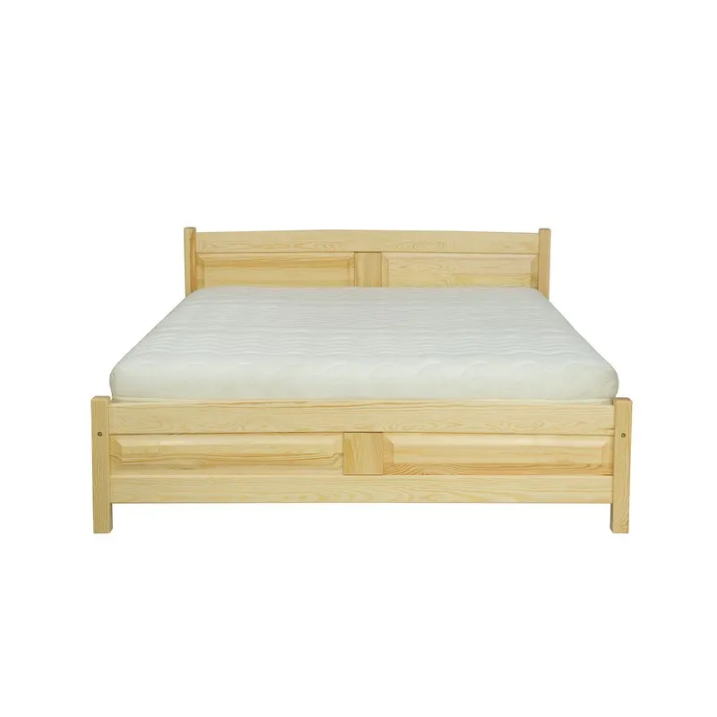 LK104 łóżko S200 D200 sosna grey DREWMAX - 00240