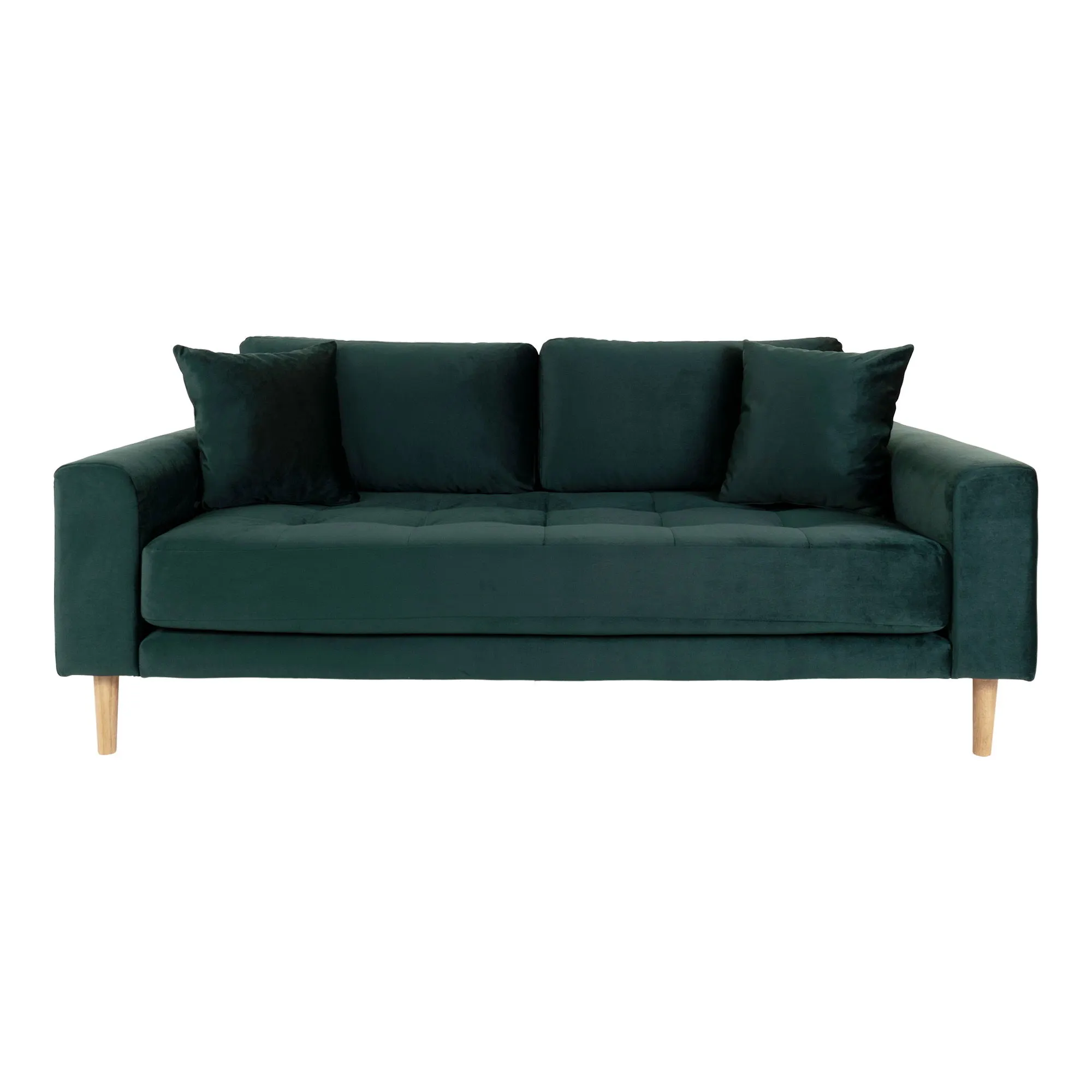 Sofa wypoczynkowa LIDO 2,5-osobowa 180 cm - zielony, naturalny - 1301435