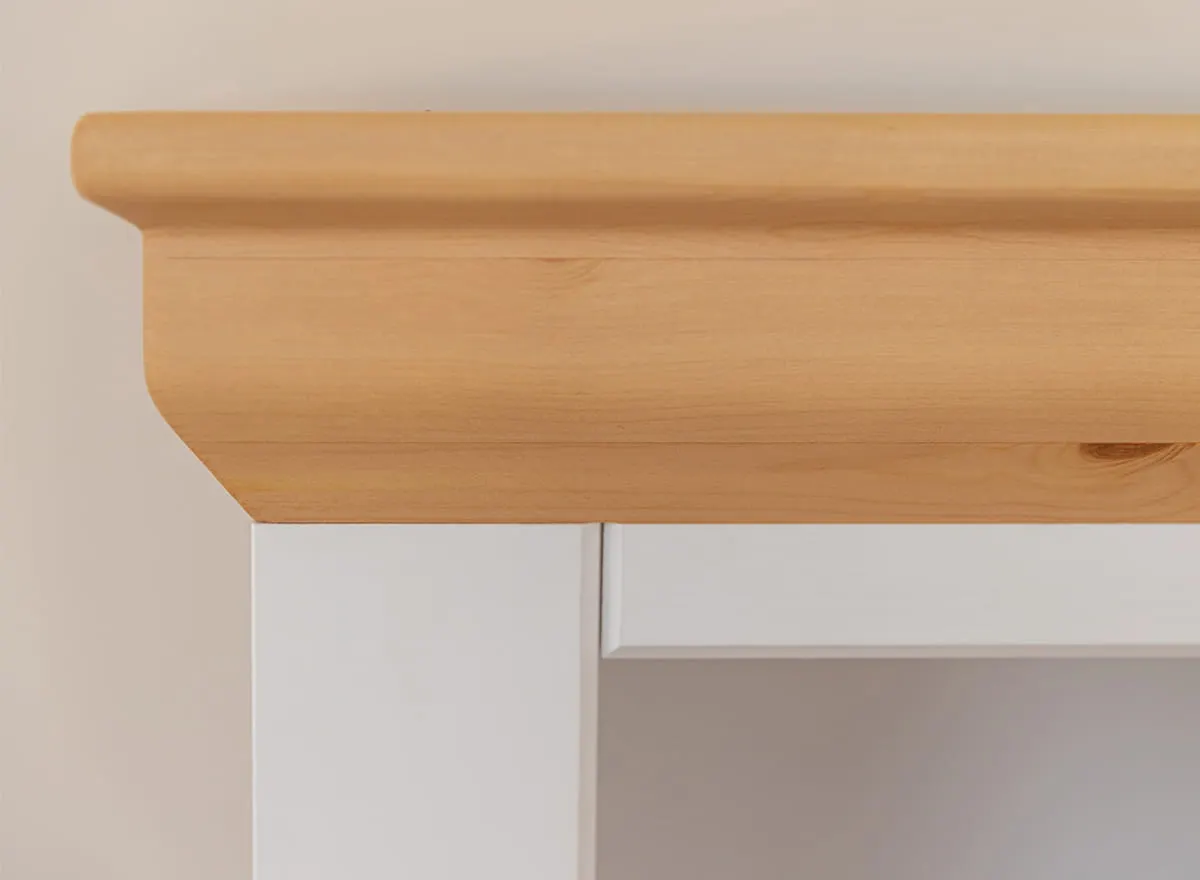 Witryna MARONE ELITE 1-drzwiowa z 3 szufladami - biały, złocisty - PLMEL04