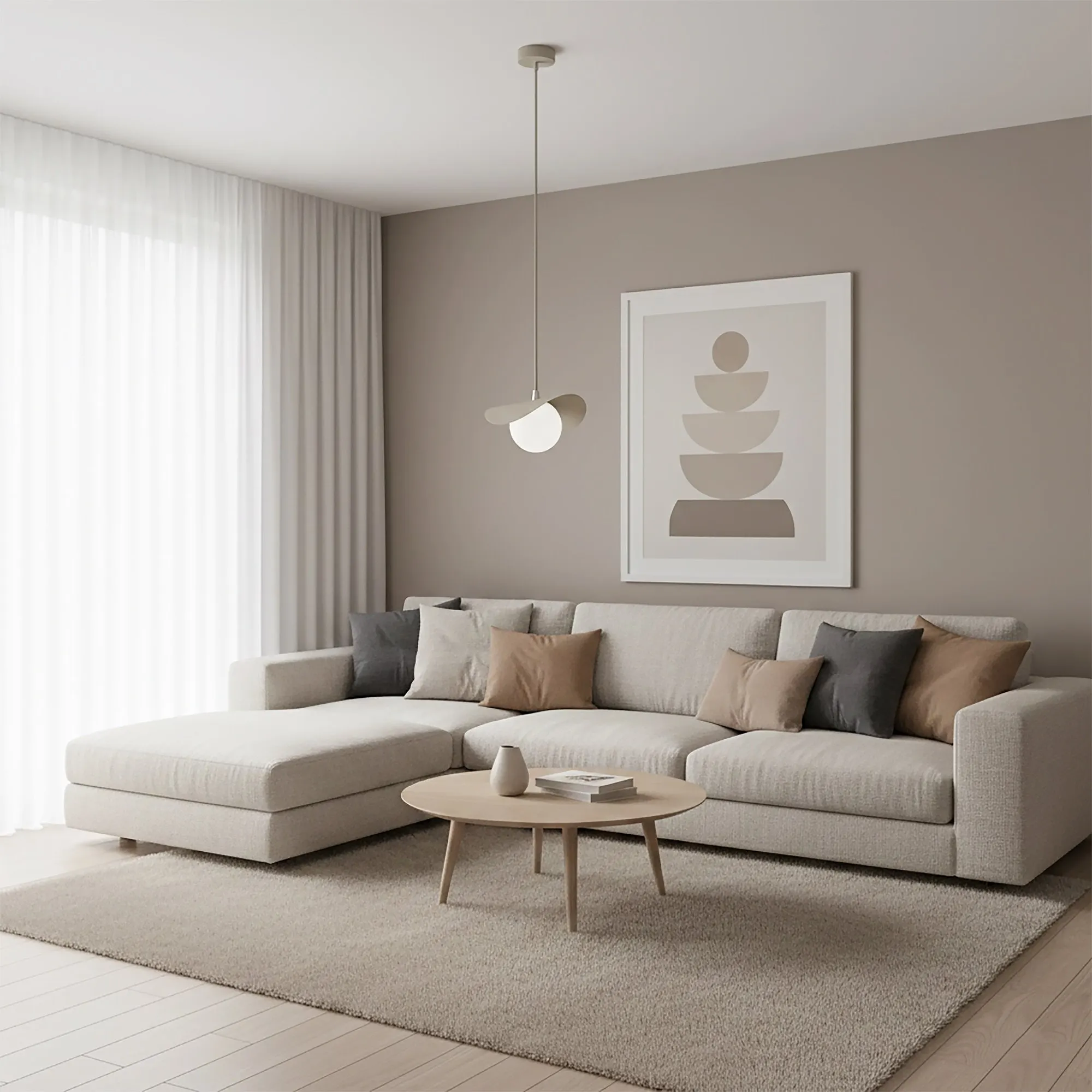 image sofa, living room, beige, modular, rug