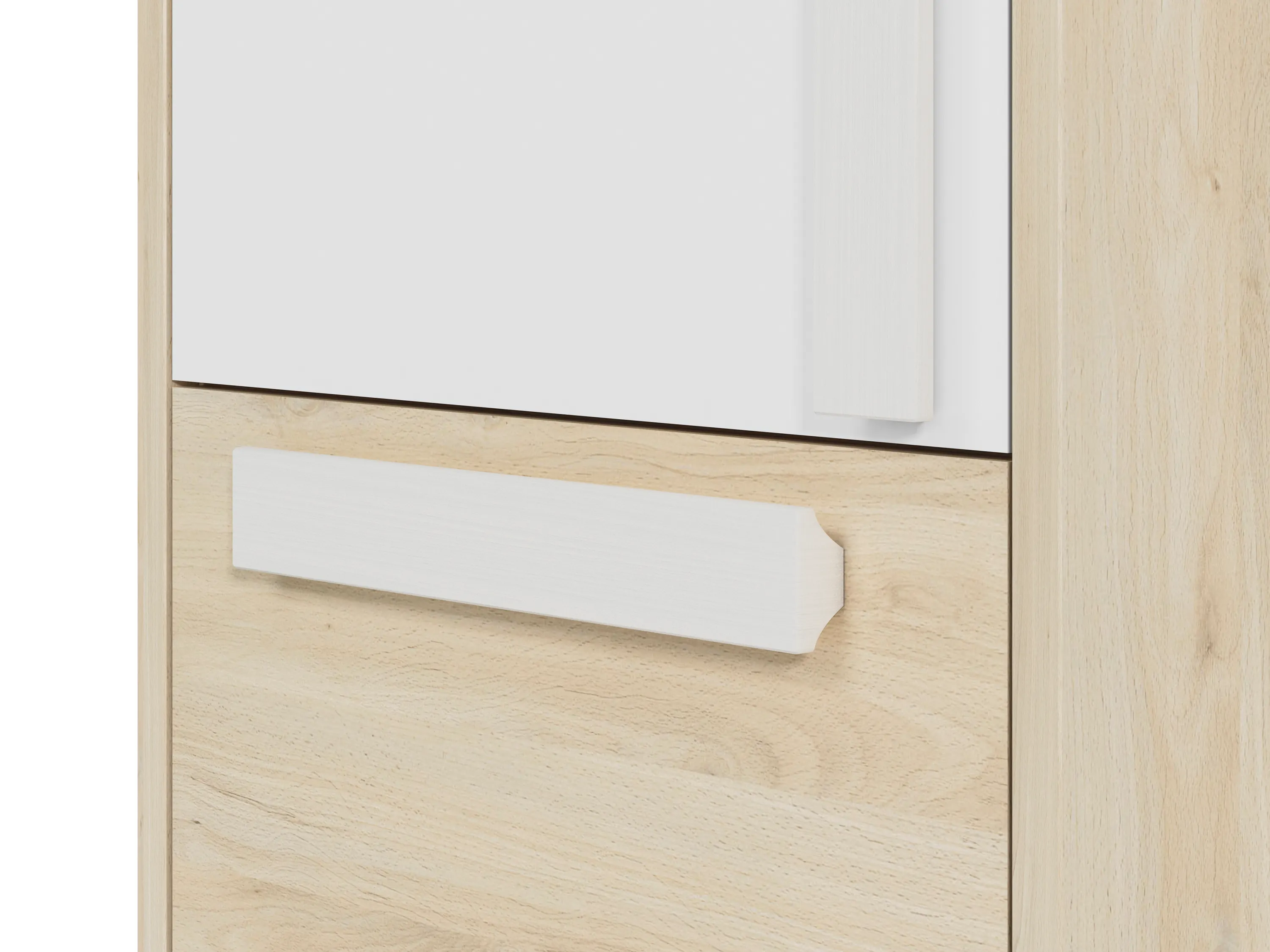 Bieliźniarka 1-drzwiowa z 2 szufladami DROP 04 buk fjord, biały, szary - 1DROP0401-001