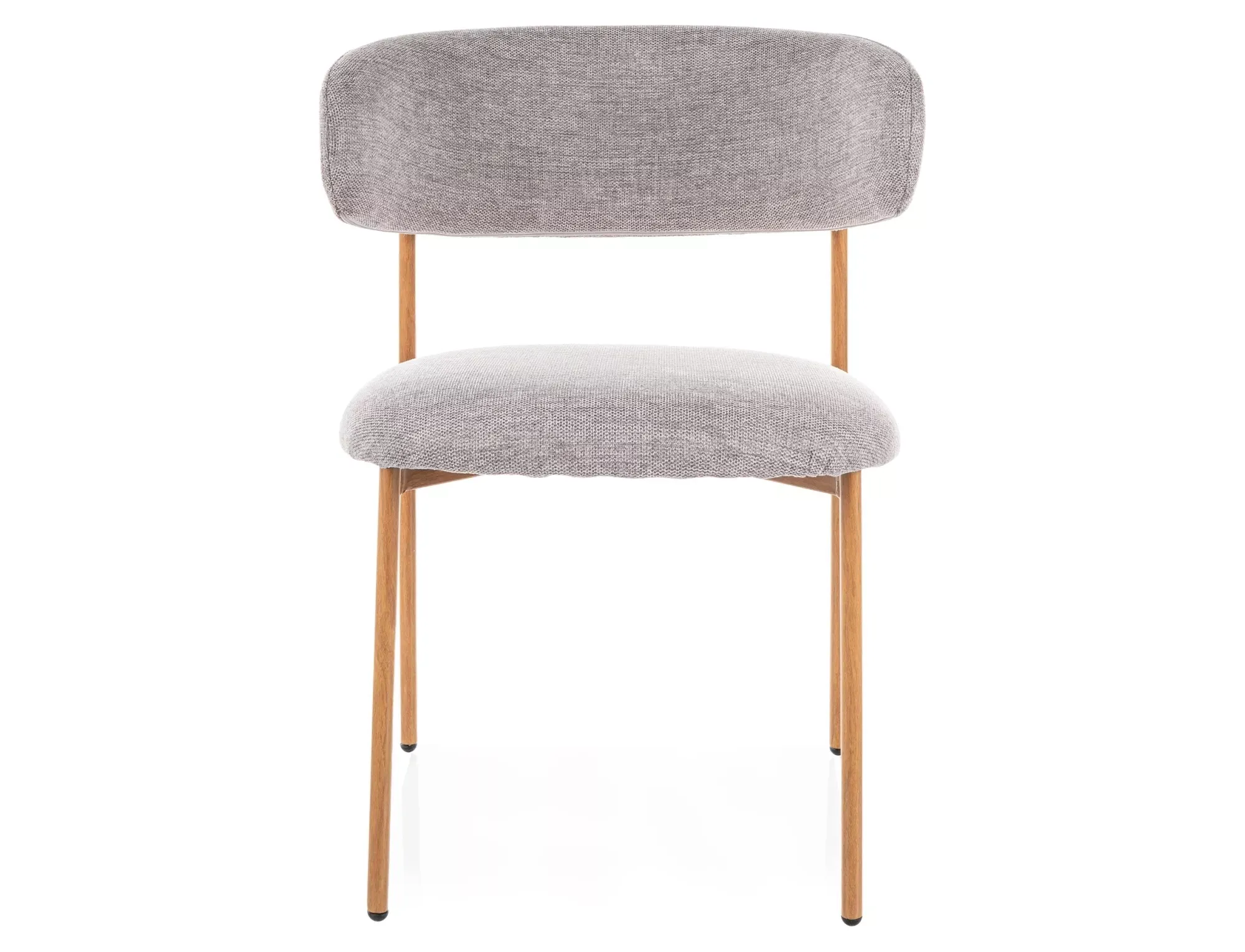 Krzesło jadalniane ELTON D BREGO szare/dąb - ELTONDBRDSZ