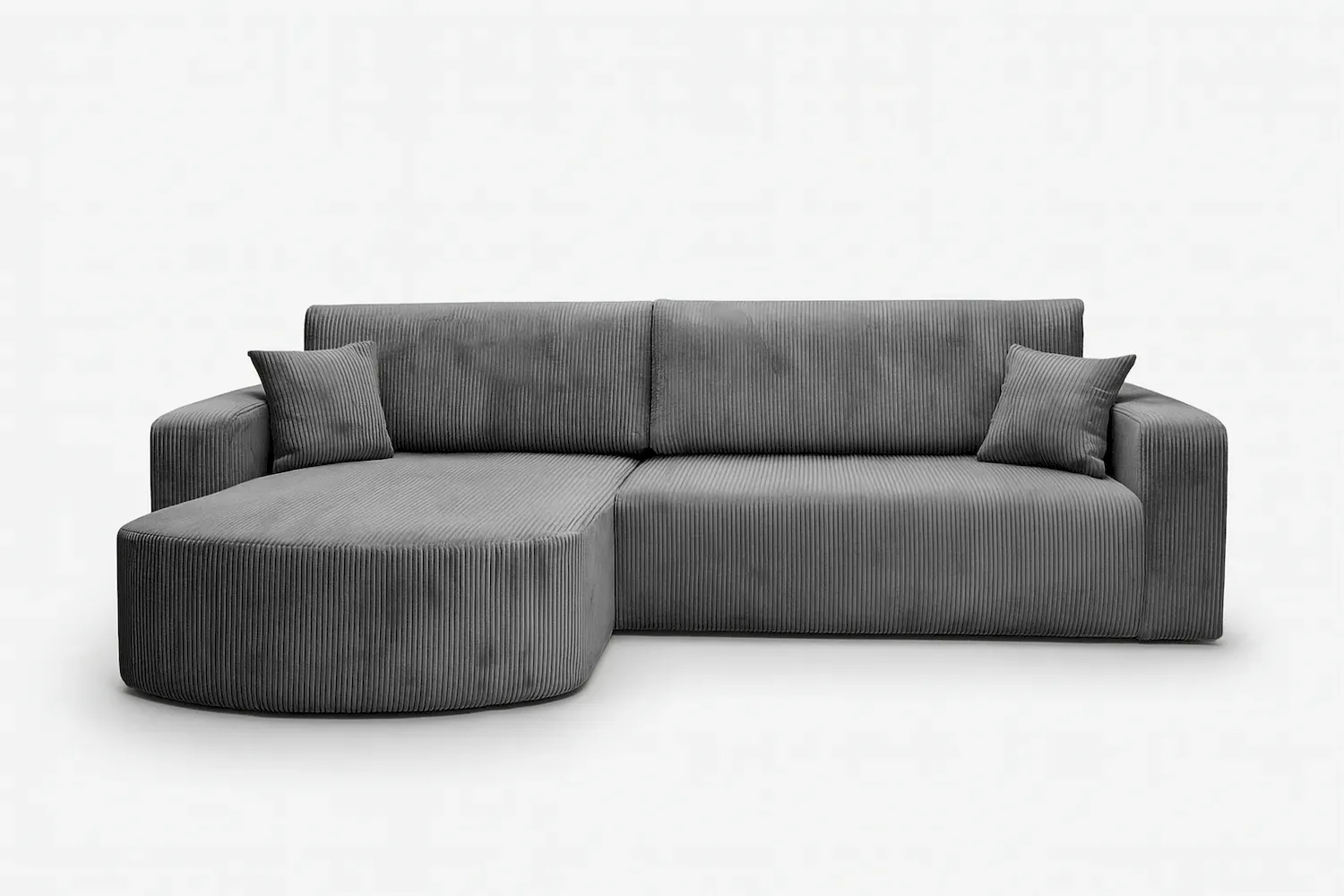 Narożnik uniwersalny BIS rozkładany tkanina Poso 22 ciemnoszary - NAROZNIK_BIS_XL_POSO22