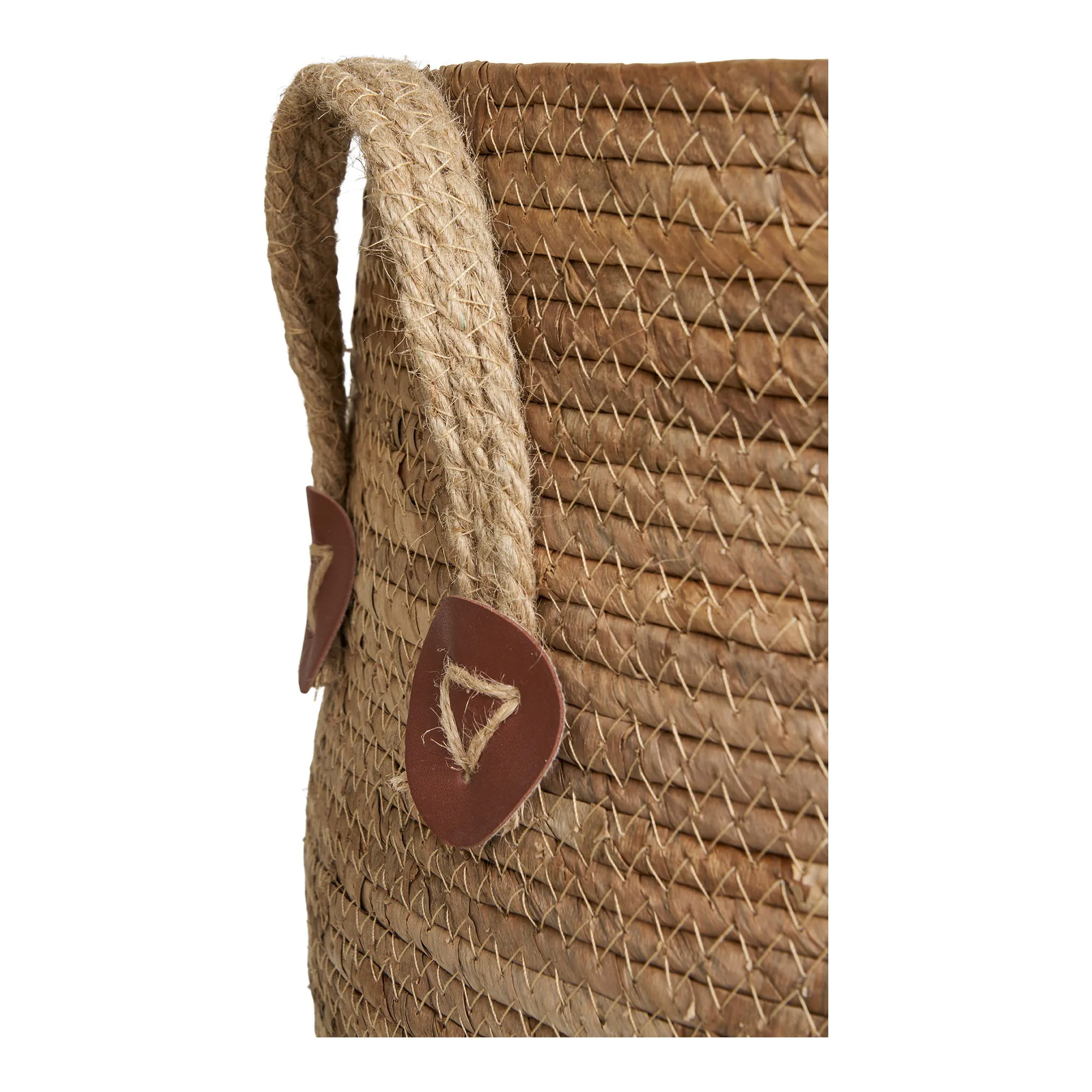 Kosze AOSTA liść bananowca zestaw 2 sztuk naturalny - 4401561