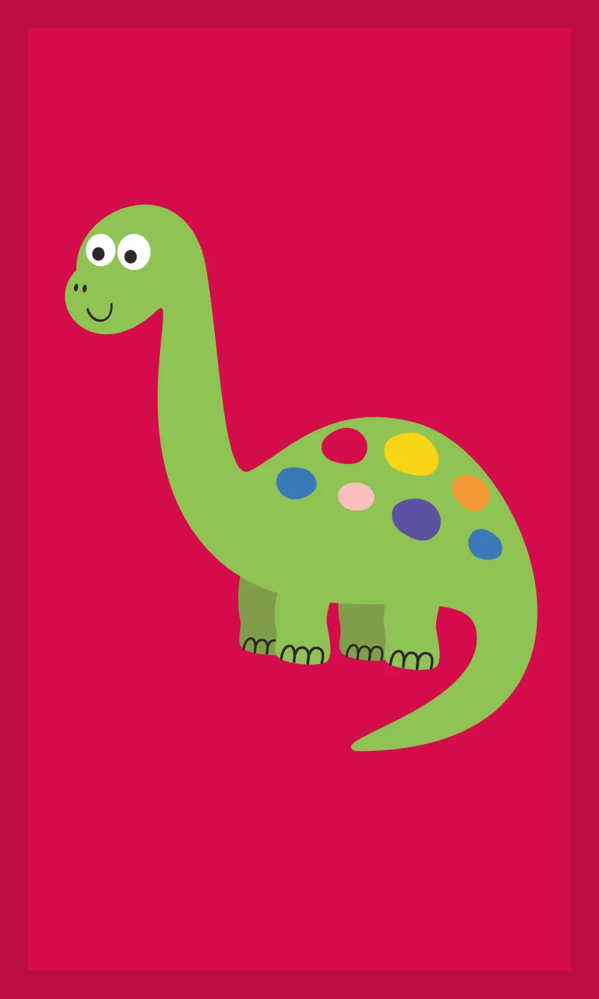 Ręcznik dla dziecka ZWIERZAKI 014 DINOZAUR 30x50 gramatura 350 czerwony - FARO_29681