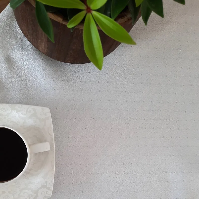 OBRUS ELLEN 85 X 85 CM BIAŁY - EU_391228