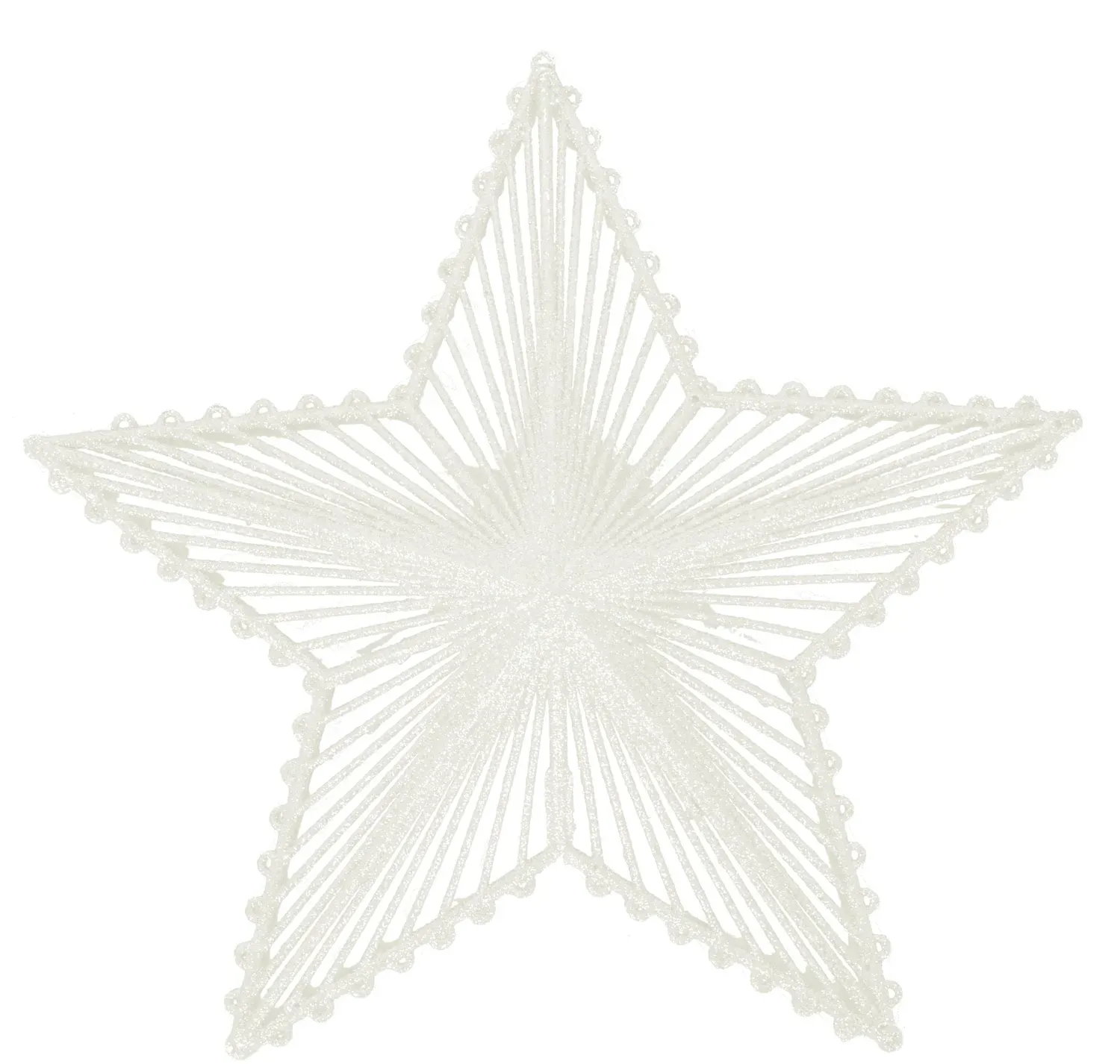 Zawieszka GWIAZDA 31 cm biała