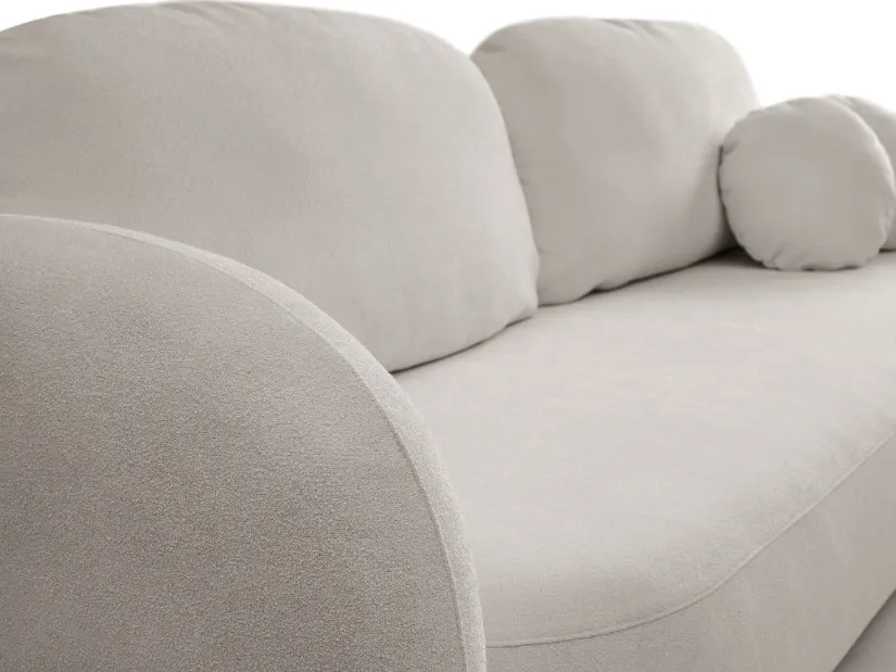 Sofa rozkładana z pojemnikiem OLIO SICURIO 238 cm jasnoszara - OLIO_SO_SICURIO65