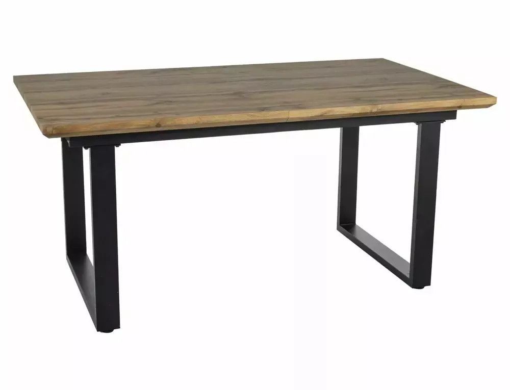 STÓŁ UMBERTO II DĄB ARTISAN/CZARNY 160(240)X90 STÓŁ UMBERTO II DĄB ARTISAN/CZARNY 160(240)X90