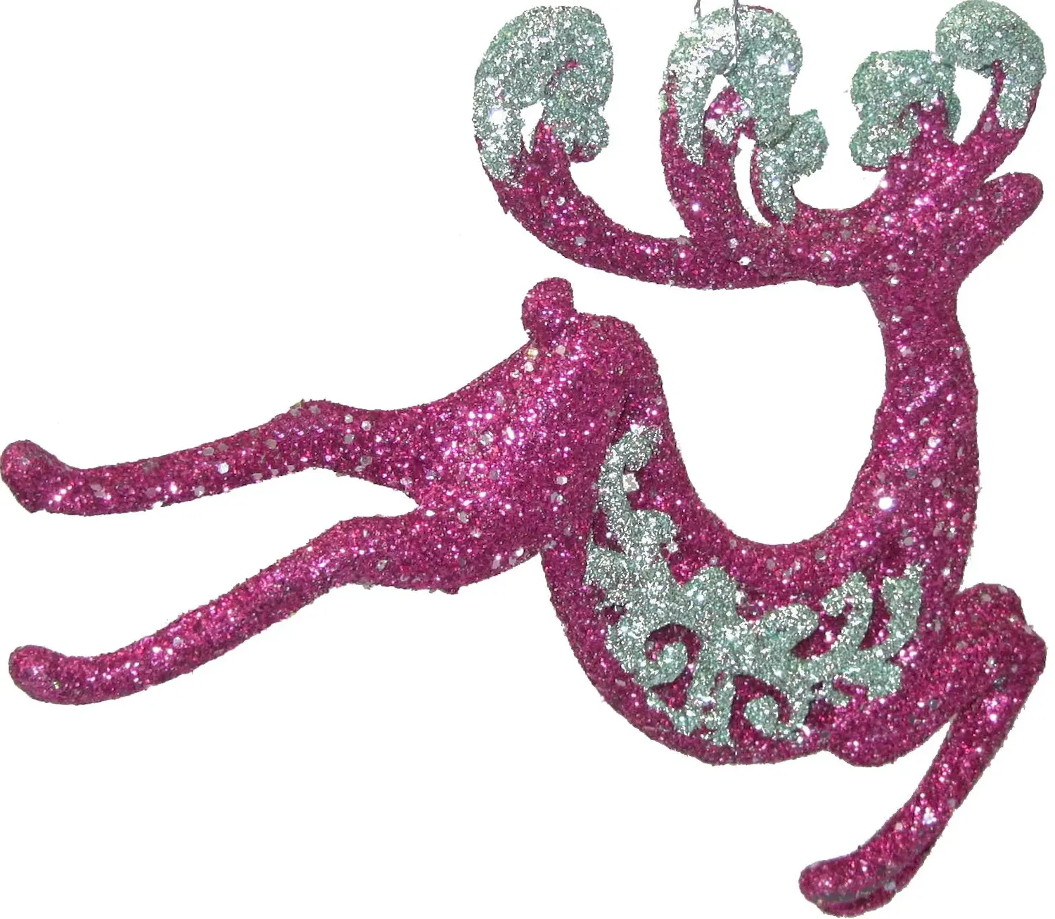 Zawieszka RENIFER różowo-seledynowy Zawieszka RENIFER różowo-seledynowy