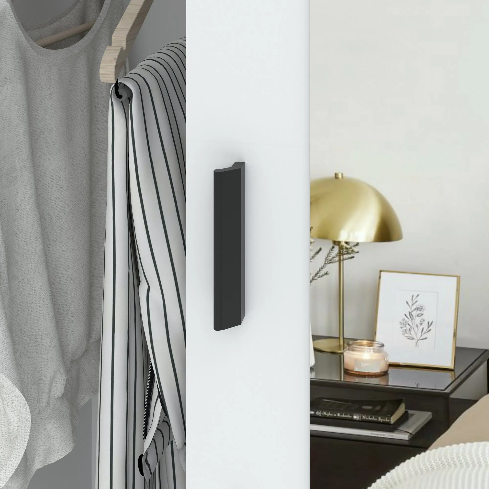 Szafa 3-drzwiowa 3 lustra ARIS drzwi przesuwne biała - INT_5002479