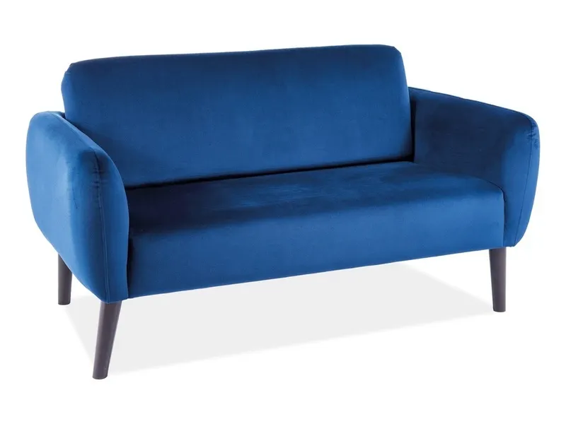 Sofa ELSA VELVET Bluvel 86 granatowa wenge