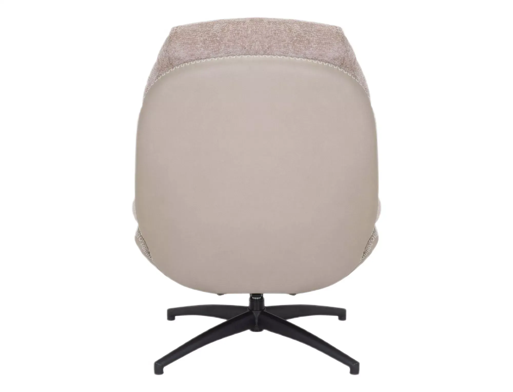 Fotel obrotowy obrotowy 360st. GISELLE antyczny róż tył skóra syntetyczna czarne nogi Signal - GISELLERA