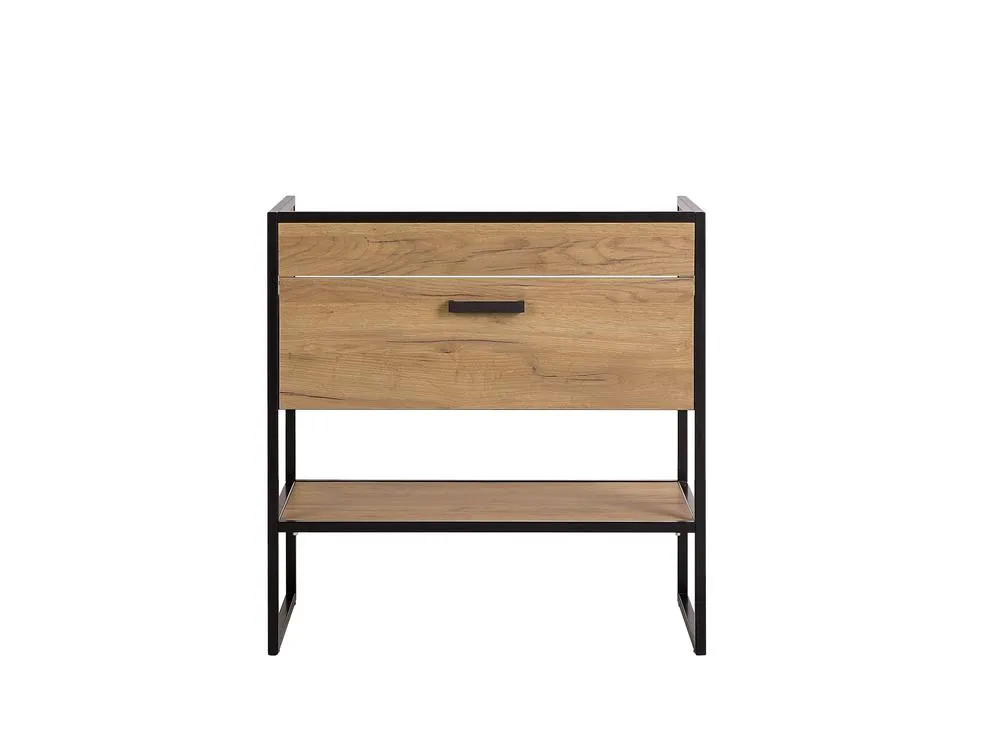 Szafka pod umywalkę BROOKLIN na czarnym stelażu 82x80x46cm - BROOKLIN_821_FSC