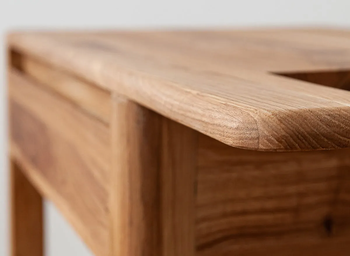 Stolik - gazetownik dębowy GIALO - dąb olejowany - 2SGIA108