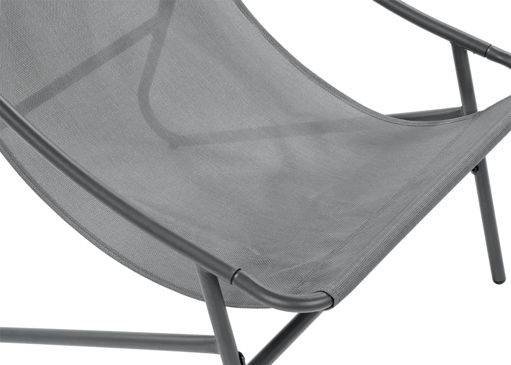 Zestaw mebli ogrodowych CASPER 3-set stalowy ciemnoszary - FG005526