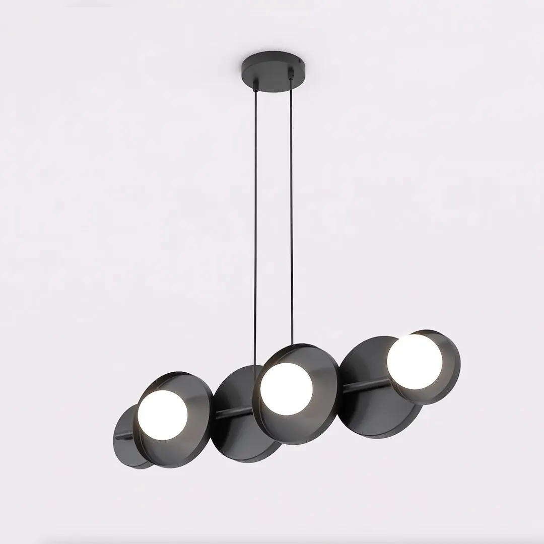 Lampa wisząca metalowa MODEL 6 czarna — zdjęcie 2