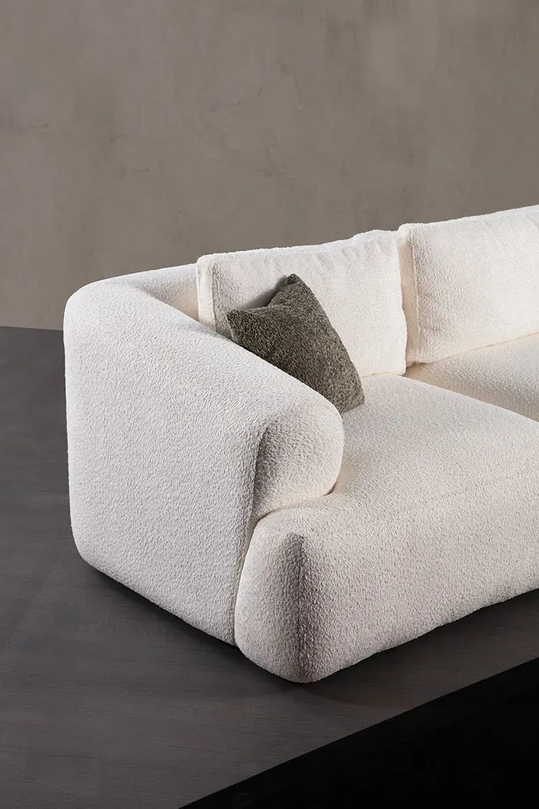 Sofa 2-osobowa SOFIA (L1 + 1R) biała