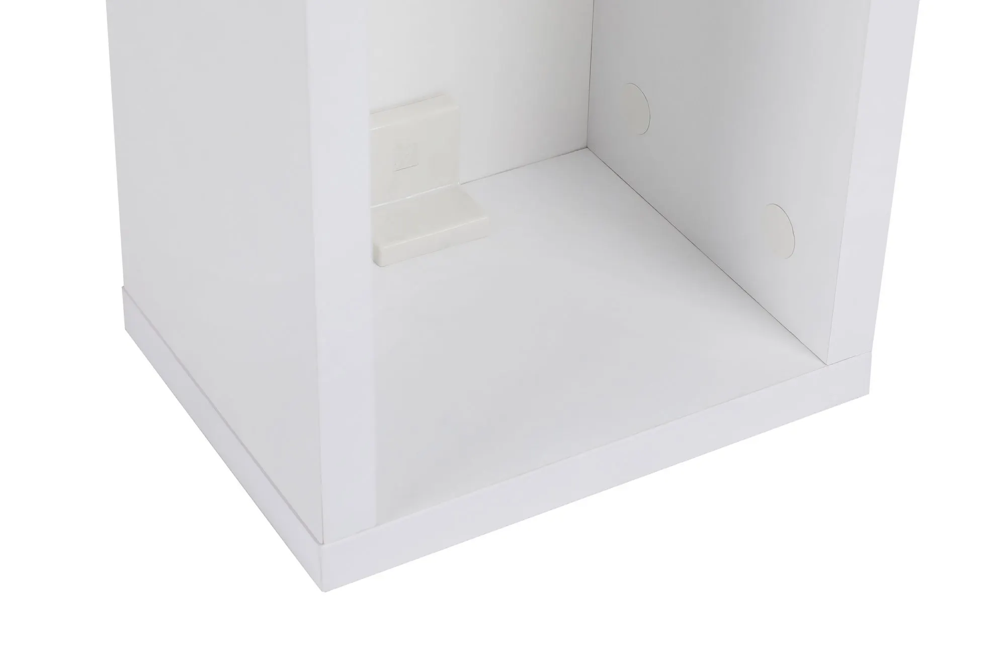 Szafka nocna wisząca otwarta TURRA 20x15x65 cm biała — zdjęcie 4