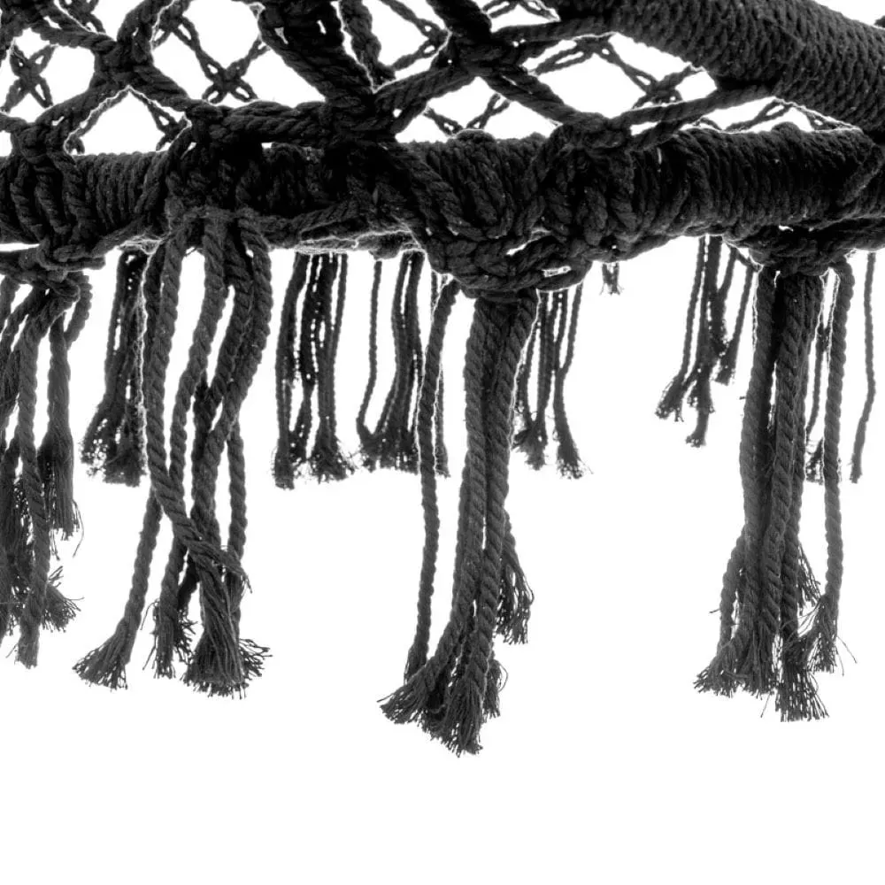 Fotel hamakowy BRASIL HOOP FI 60 cm czarny - MI_5902659146885