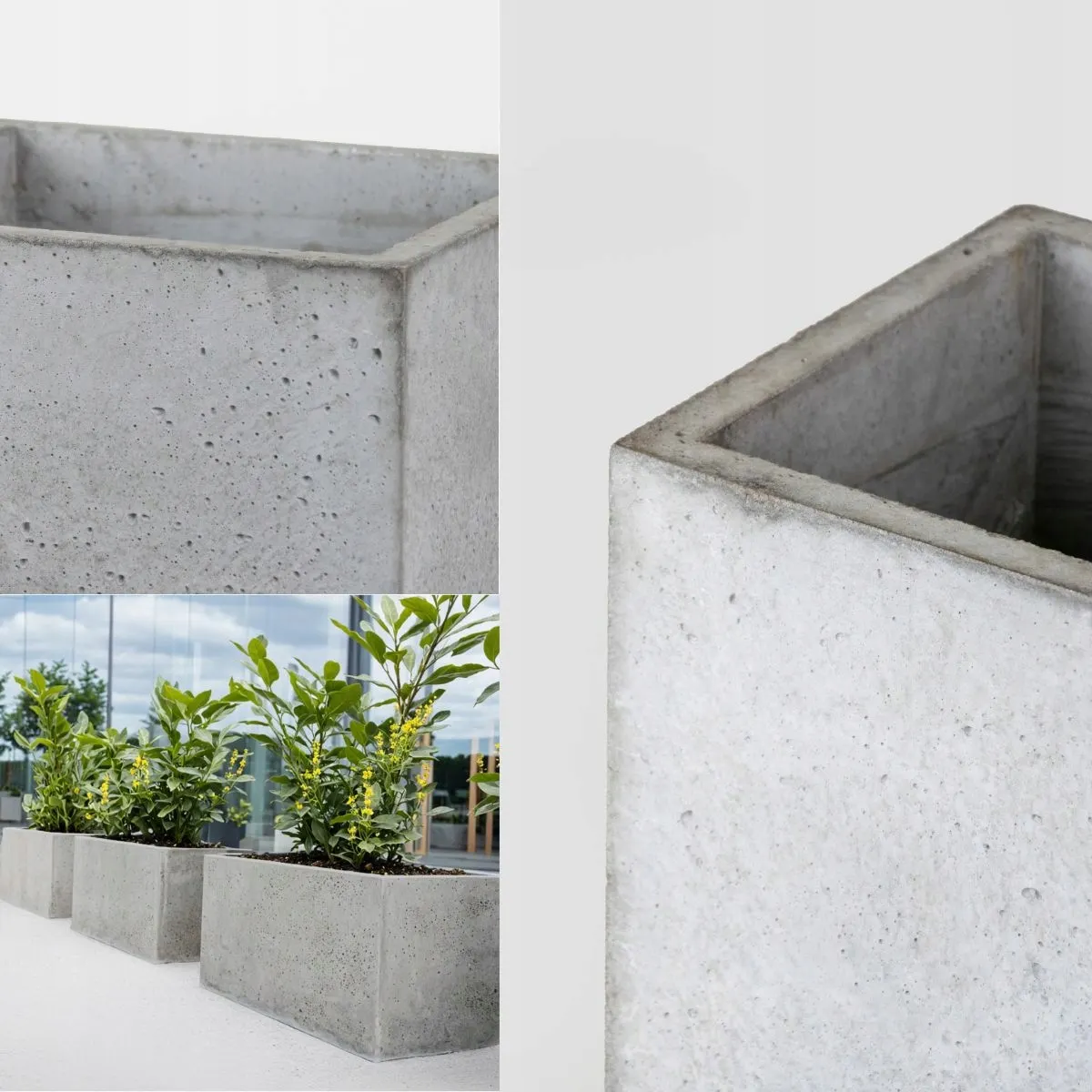 DONICZKA zewnętrzna betonowa SEVRAN szara - LD_TZ000547