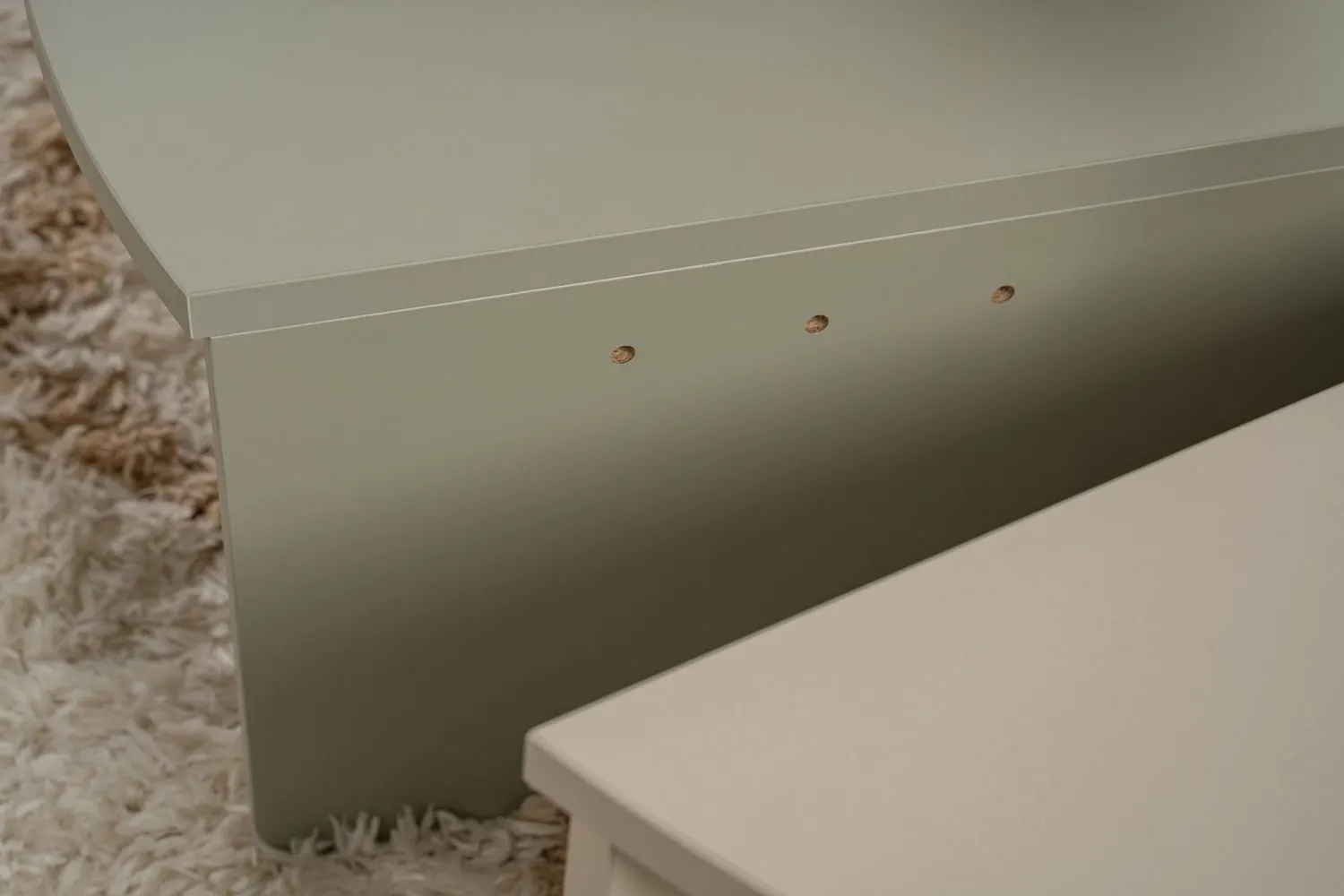 Stolik kawowy ORION 2-elementowy 90x90 piaskowy zielony - ASI_353NRD1118