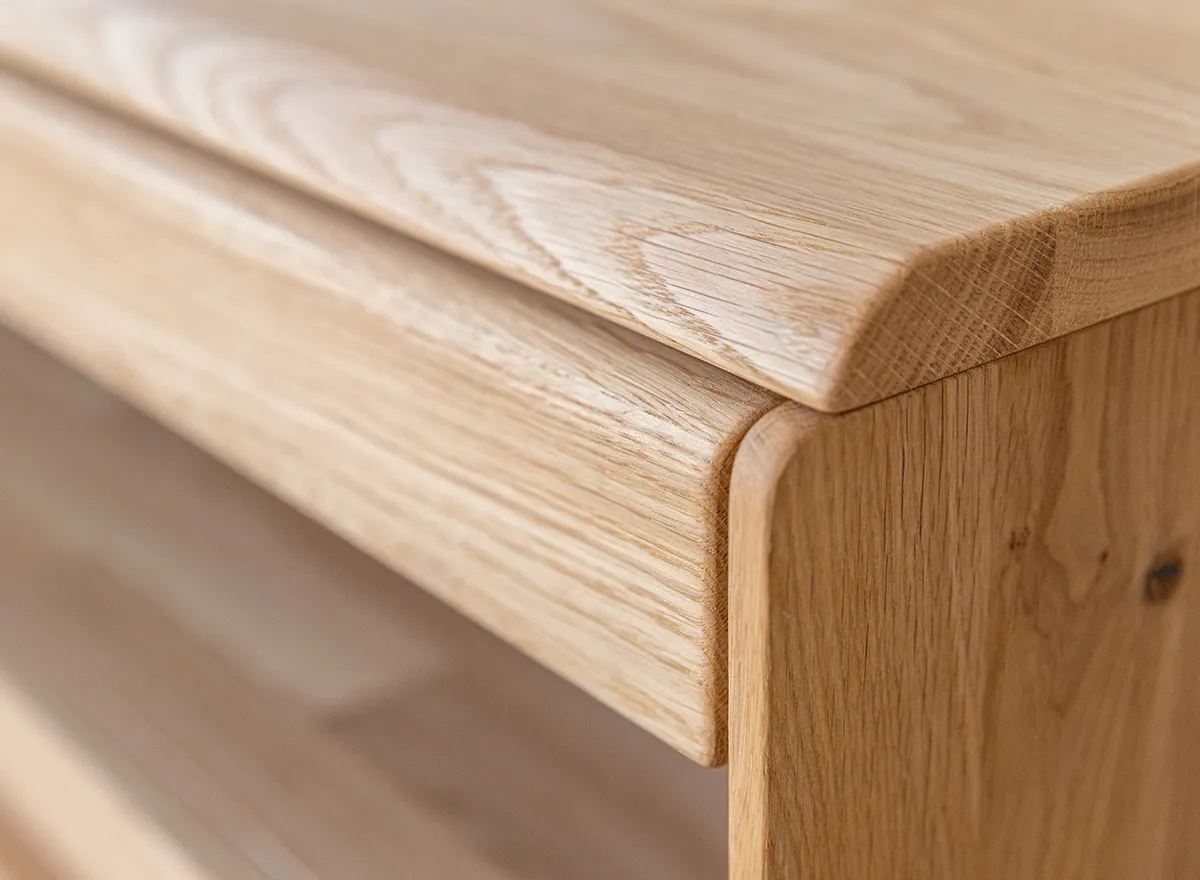 Szafka RTV drewniana DIVISIONE listwa led 165 cm dąb olejowany - ZIDIV09