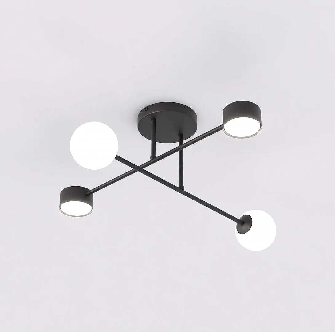 Lampa sufitowa HOLON 4 czarna