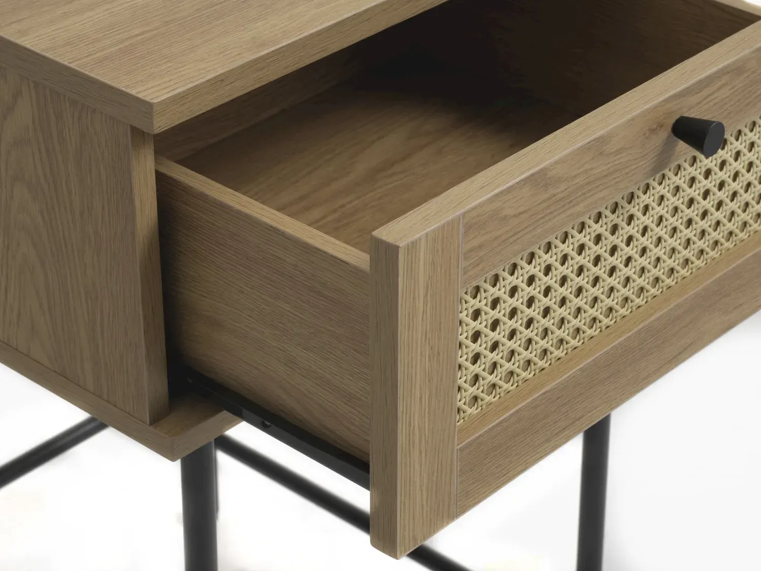 Szafka nocna PENSACOLA z szufladą - efekt dębu, naturalny - UN_44672023