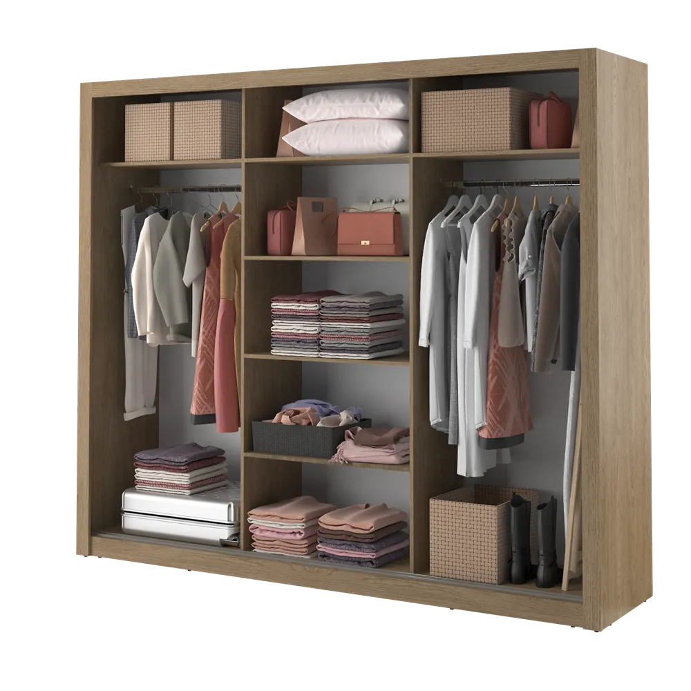 Szafa 3-drzwiowa ARTI AR-02 250cm dąb shetland - AR2DH