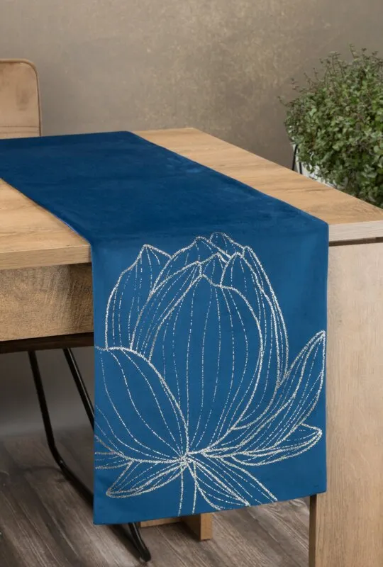 OBRUS BLINK 12 35 X 140 CM GRANATOWY OBRUS BLINK 12 35 X 140 CM GRANATOWY