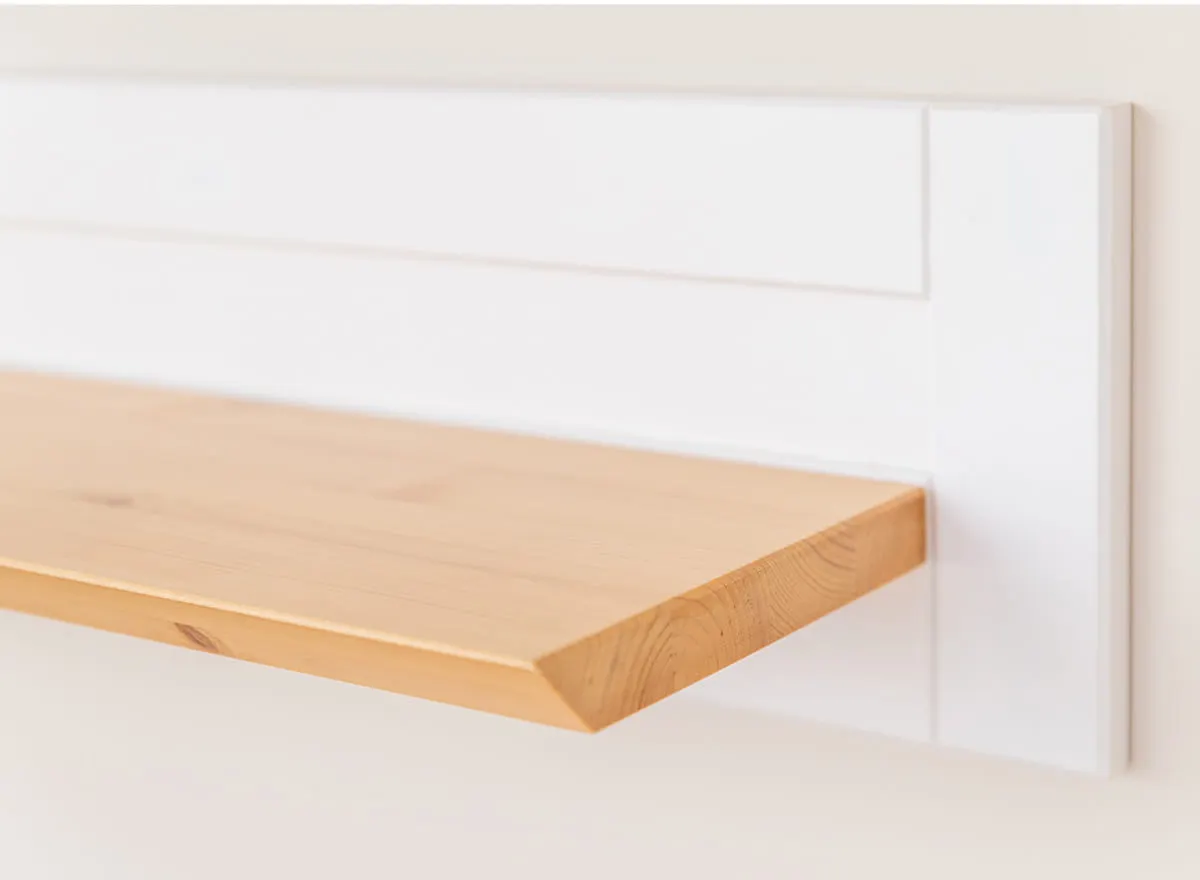 Półka MARONE ELITE - biały, złocisty 150x20x20 cm - PLMEL07