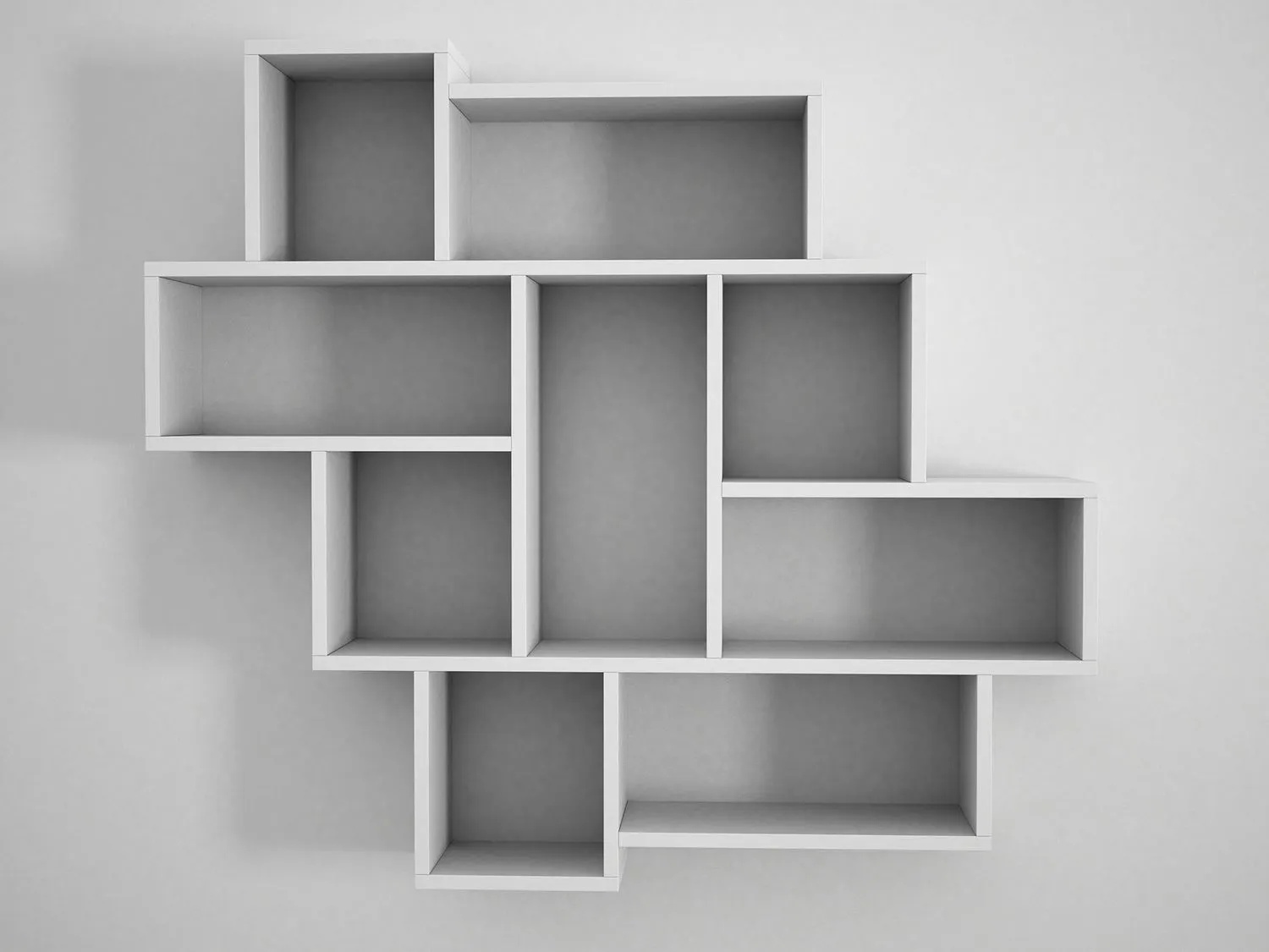 Półka ścienna z przegrodami PAROLA 115 cm biała - ASI_804TRH1602