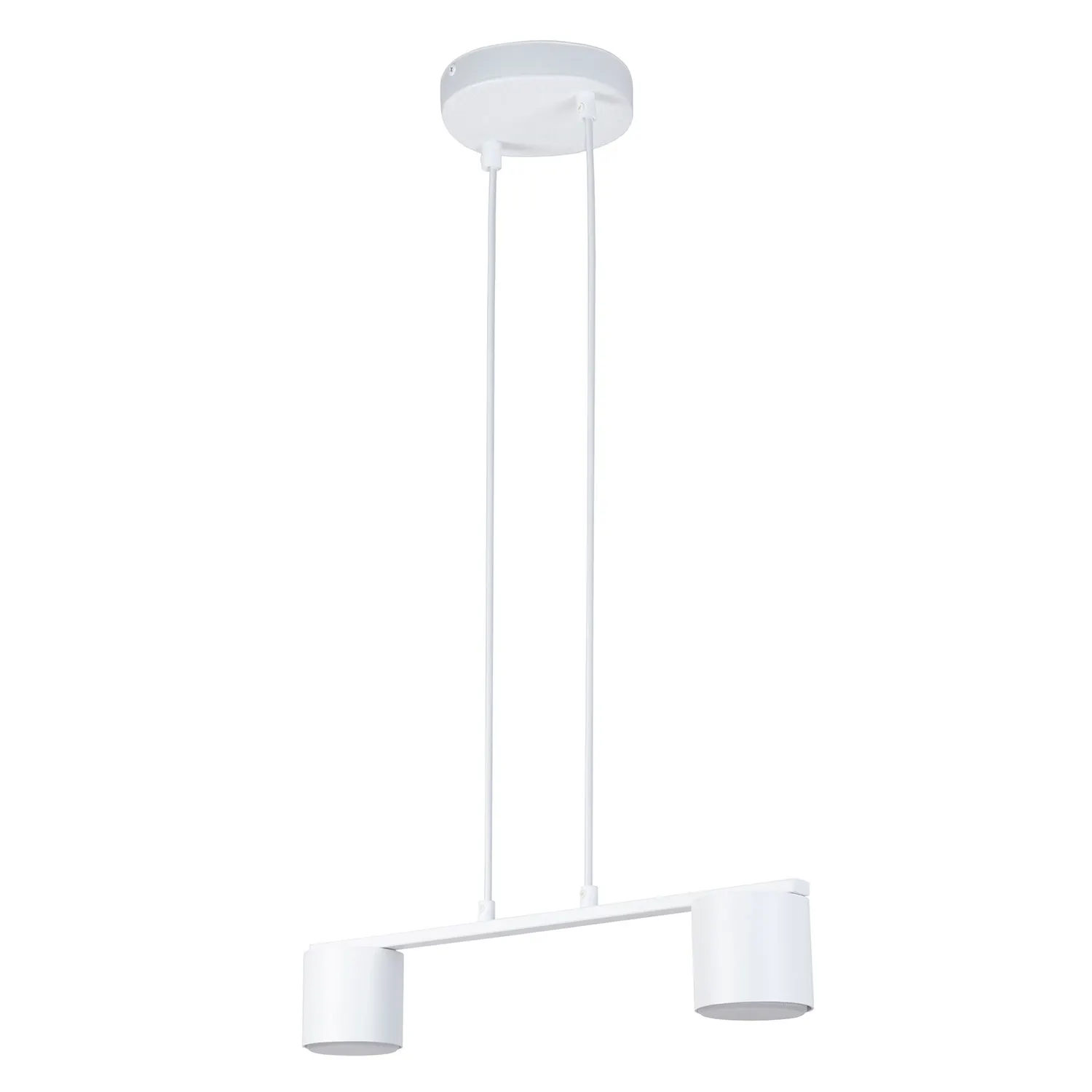 Lampa wisząca stalowa MILA 2 biała
