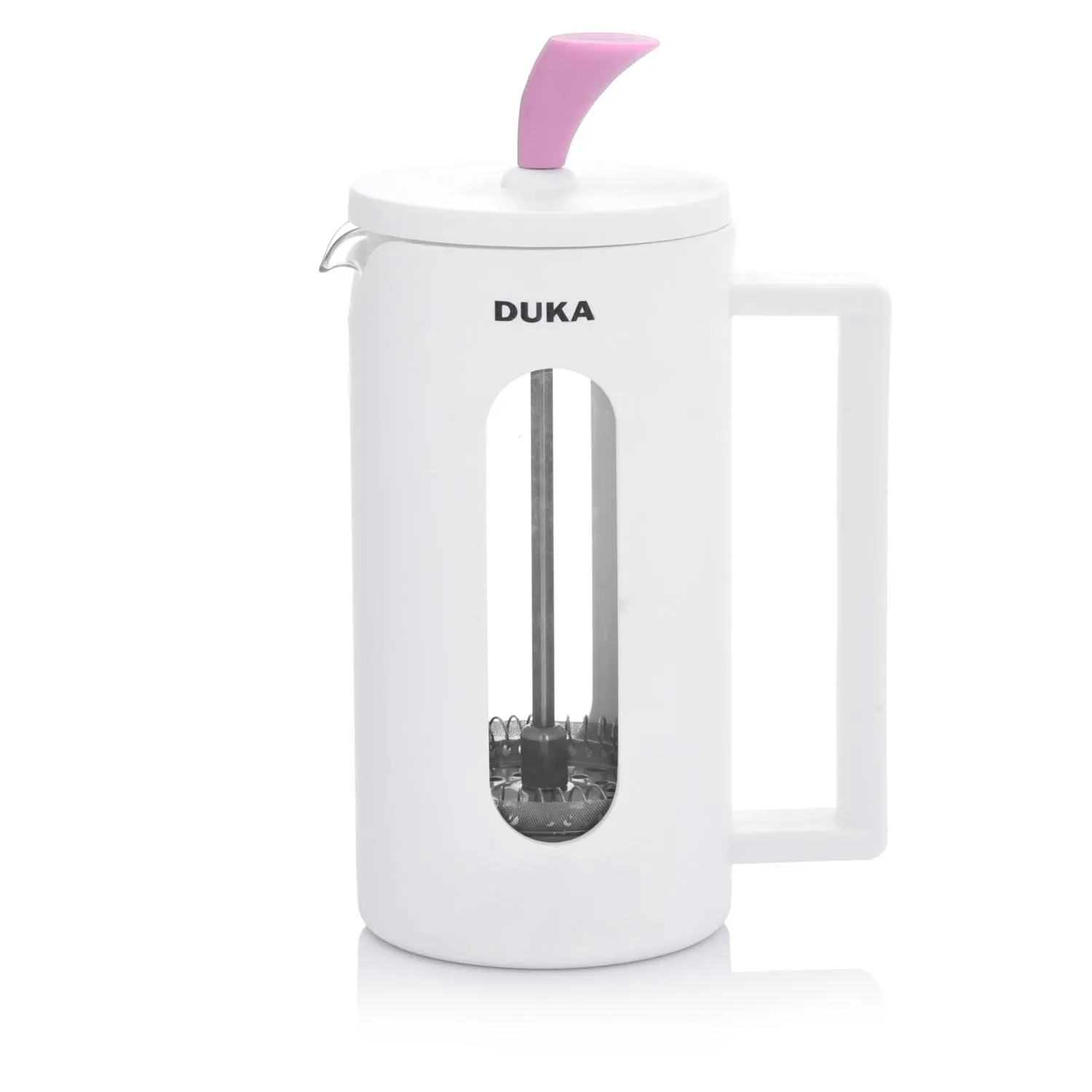 Zaparzacz do kawy French Press DUKA KNOBB 350 ml biały różowy - DK_2220744