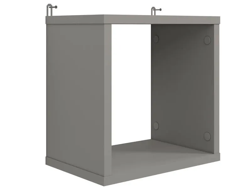 Półka kwadratowa DROP 18W szara platyna 30x32 cm - 1DROP18W-19W-001