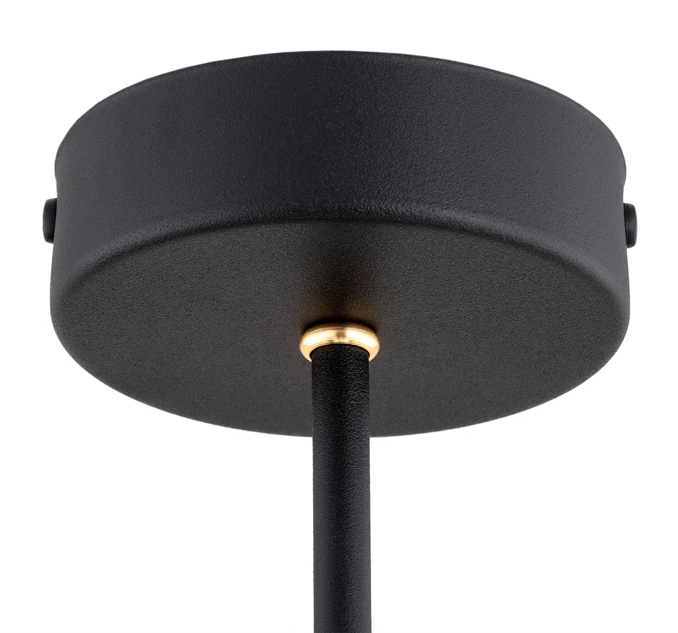 Żyrandol AMALFI metalowy czarny mosiądz opal 85x71cm - 2119